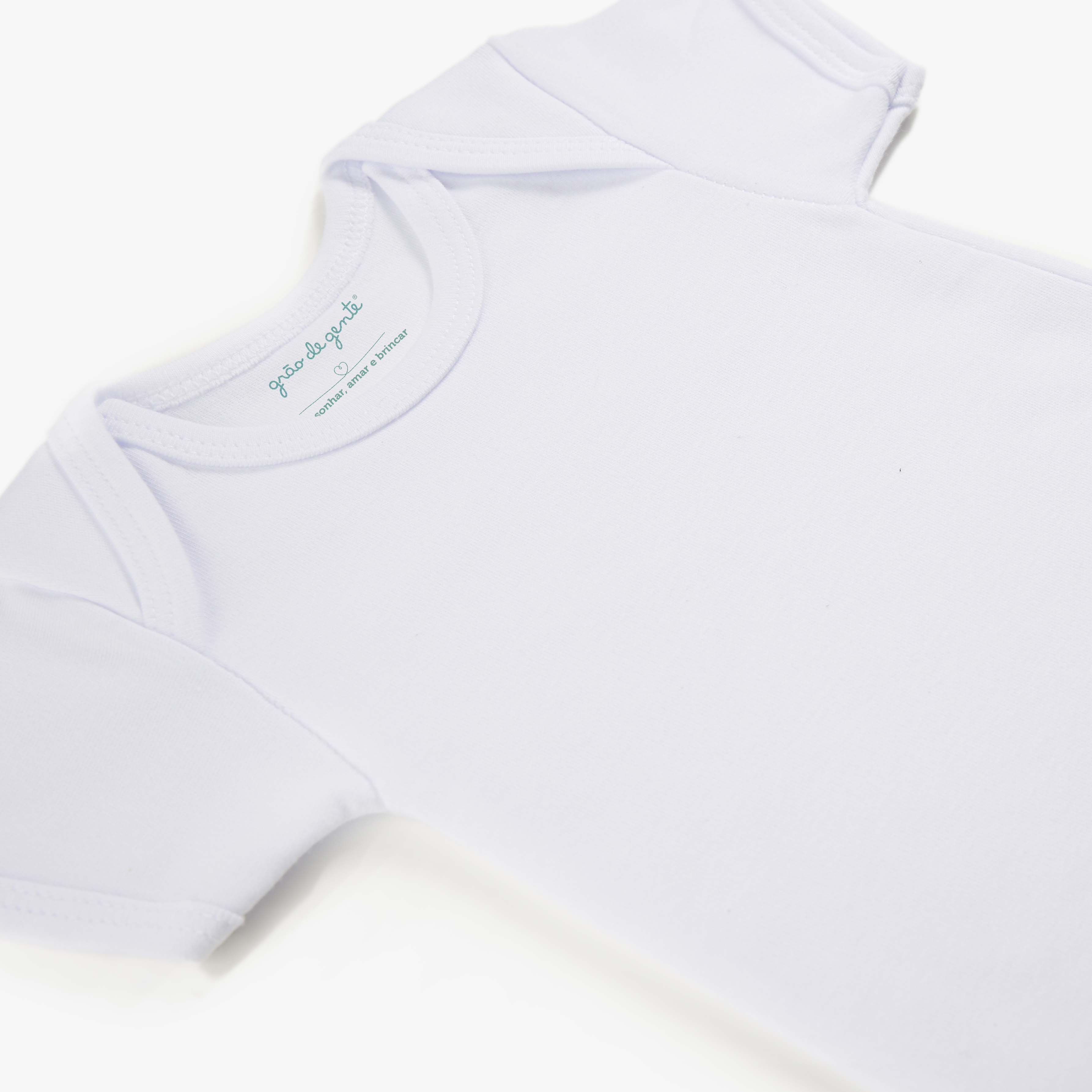 Body Manga Longa Comfort em Algodão Egípcio Azul Bebê — vista alternativa