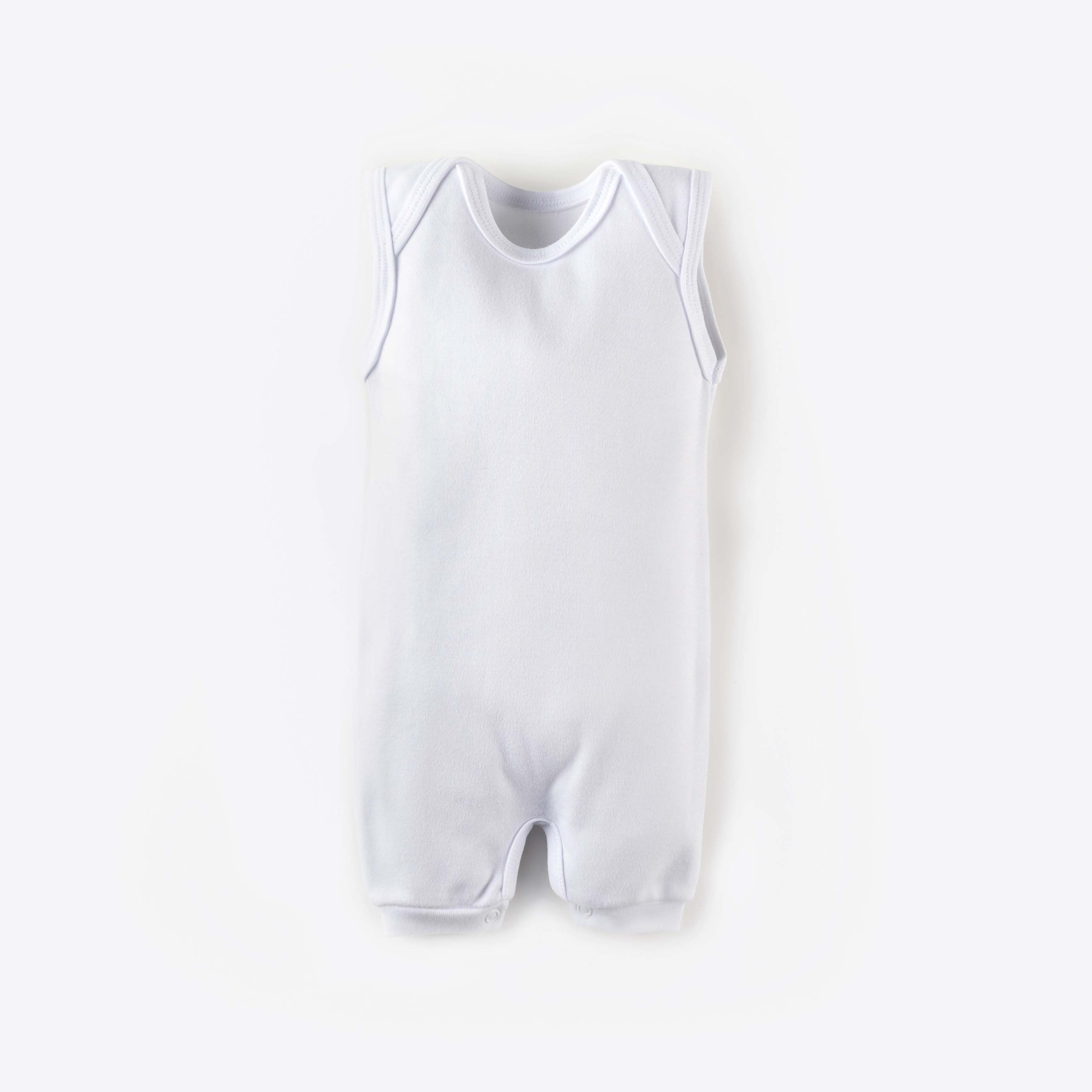 Macacão Banho de Sol Comfort em Algodão Egípcio Azul Bebê