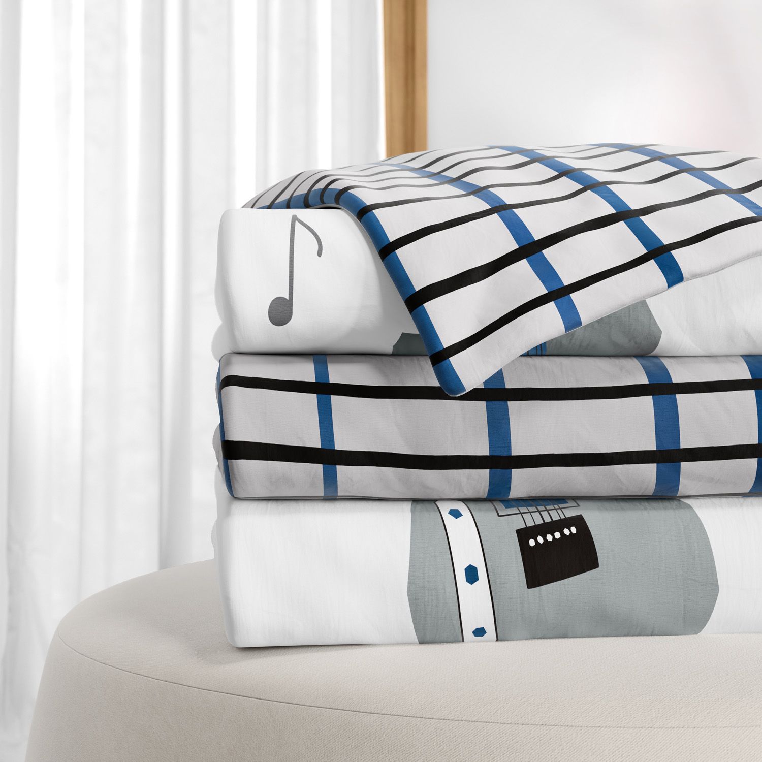 Manta Infantil Solteiro Dupla Face Música 1,20M