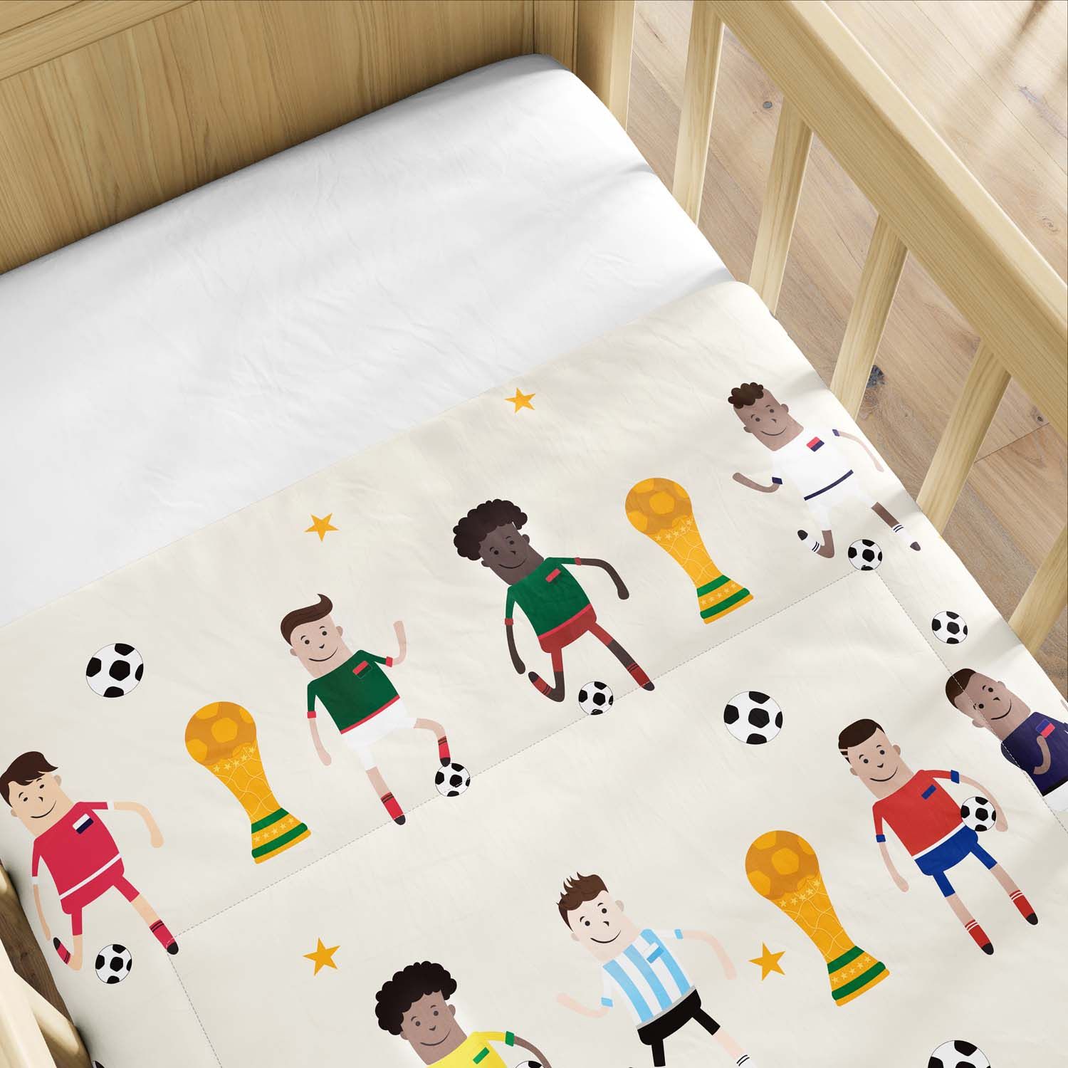 Edredom de Berço Seleções do Mundo