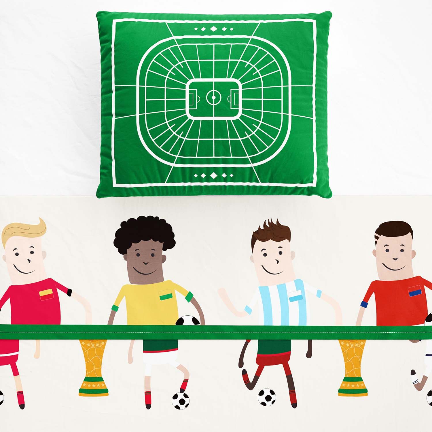 Jogo de Lençol Berço Seleções do Mundo