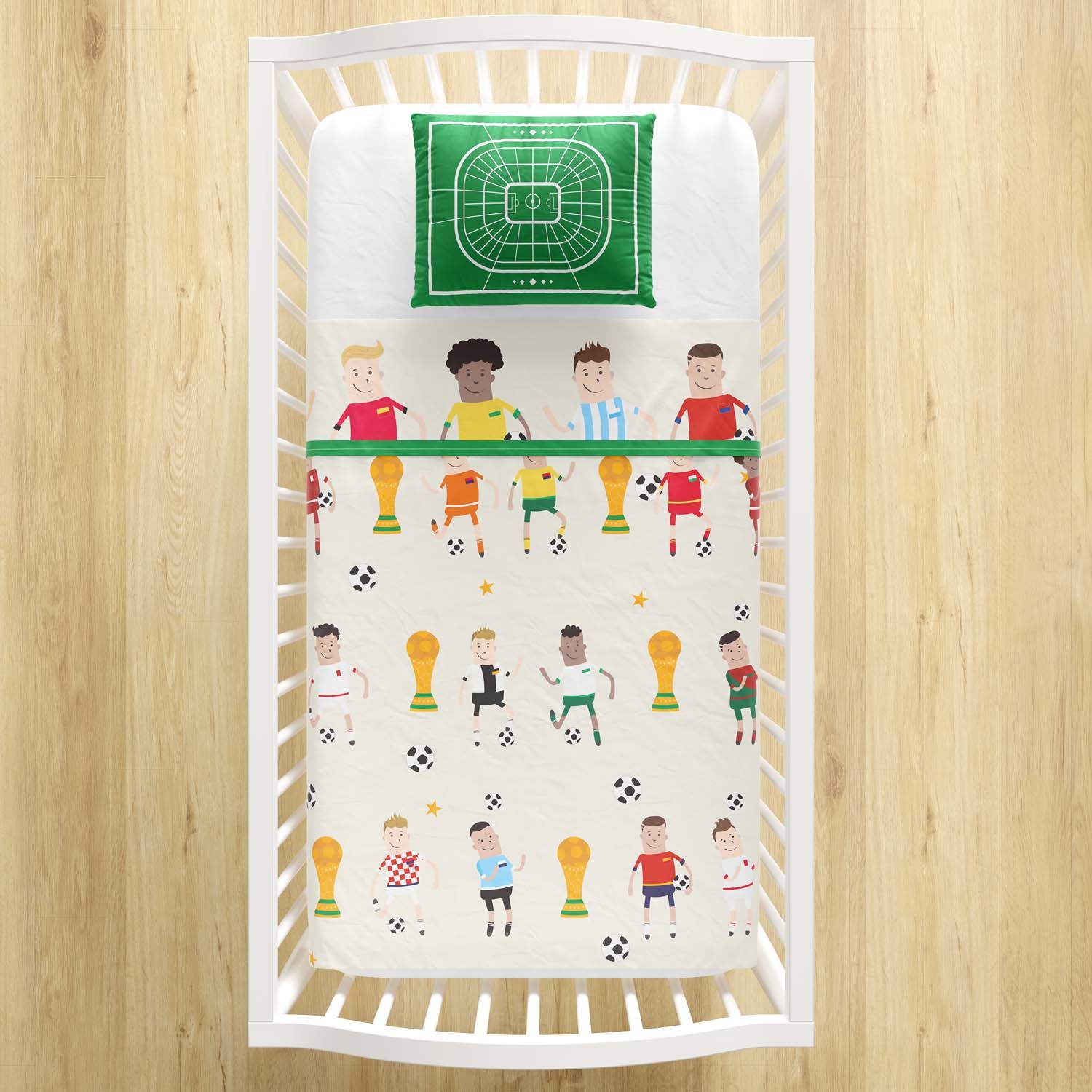 Jogo de Lençol Berço Seleções do Mundo