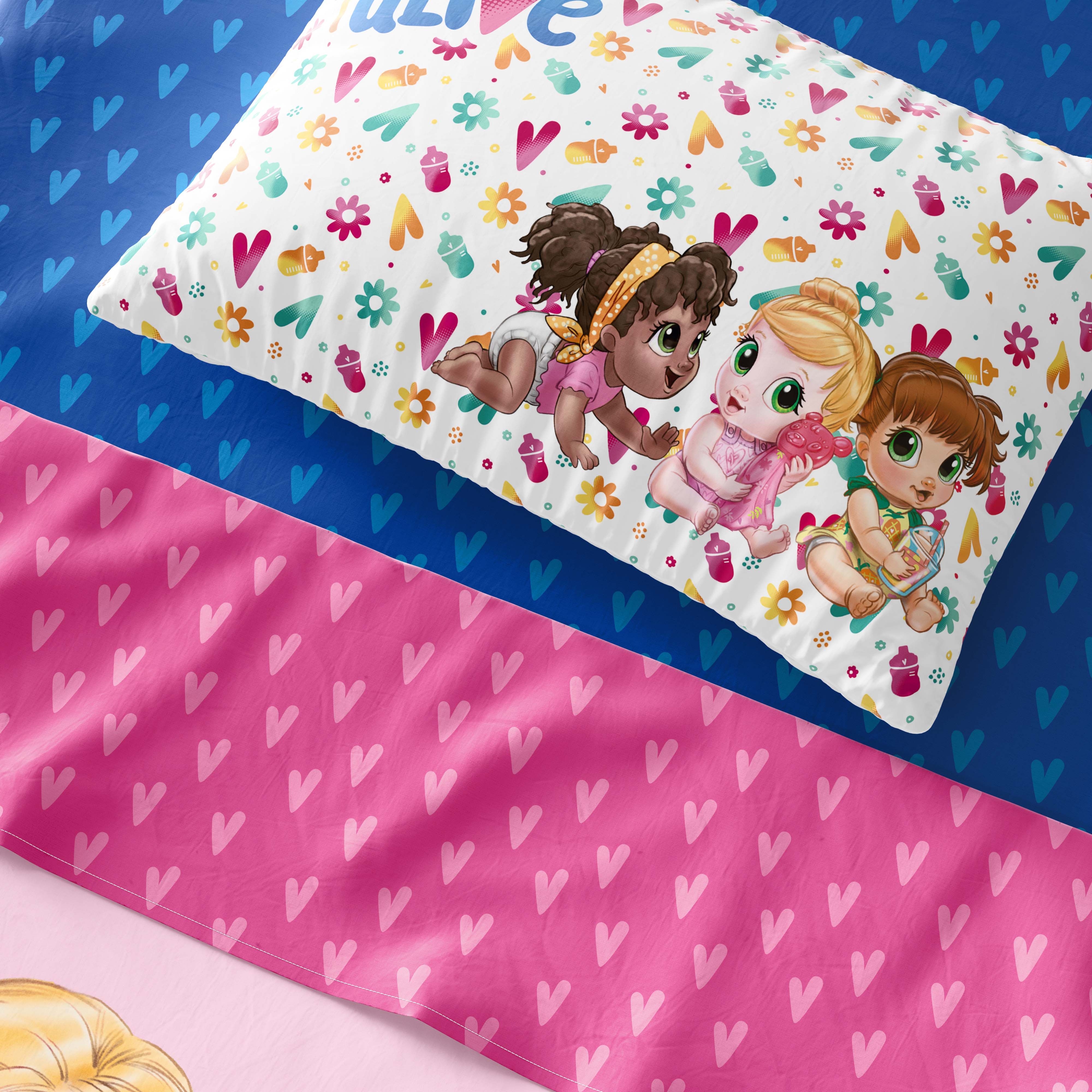 Jogo de Lençol Infantil Solteiro Baby Alive