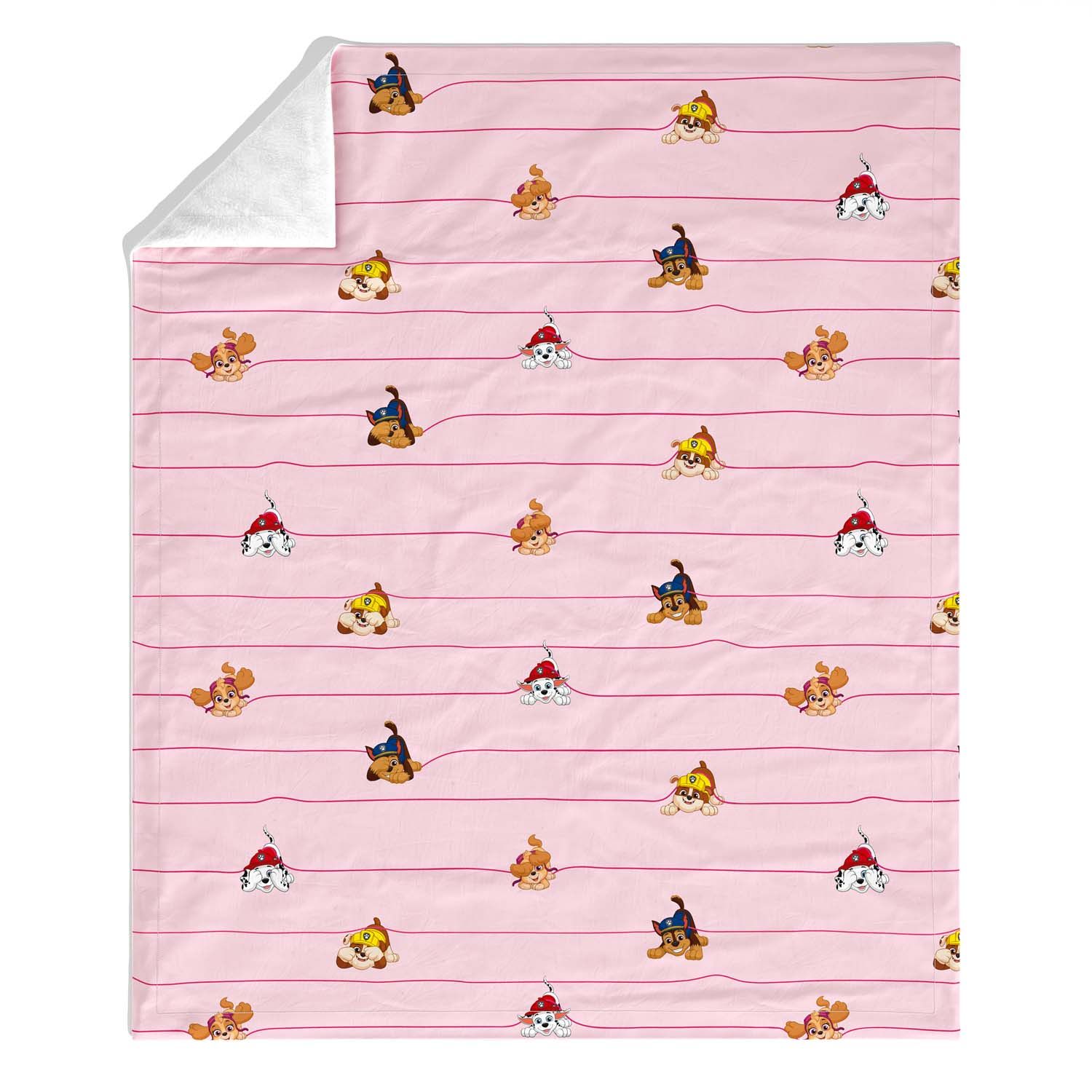 Manta Infantil Solteiro Dupla Face com Soft Chase e seus Amigos Patrulha Canina 1,20M