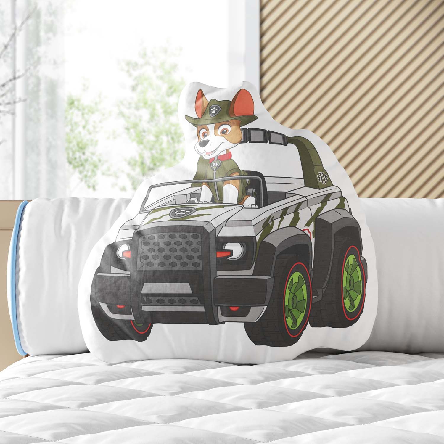 Almofada Tracker no Carro de Aventura Patrulha Canina