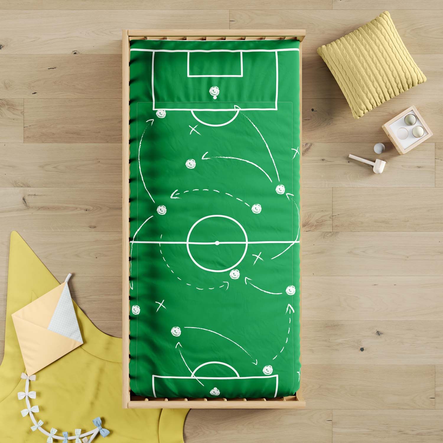 Edredom de Mini Cama Estádio Seleções do Mundo