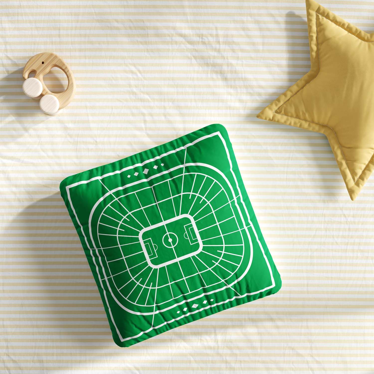 Almofada Quadrada Estádio de Futebol