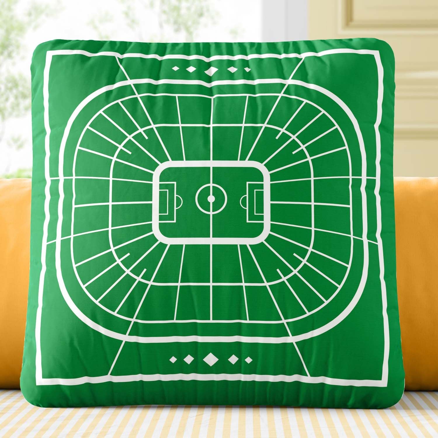 Almofada Quadrada Estádio de Futebol