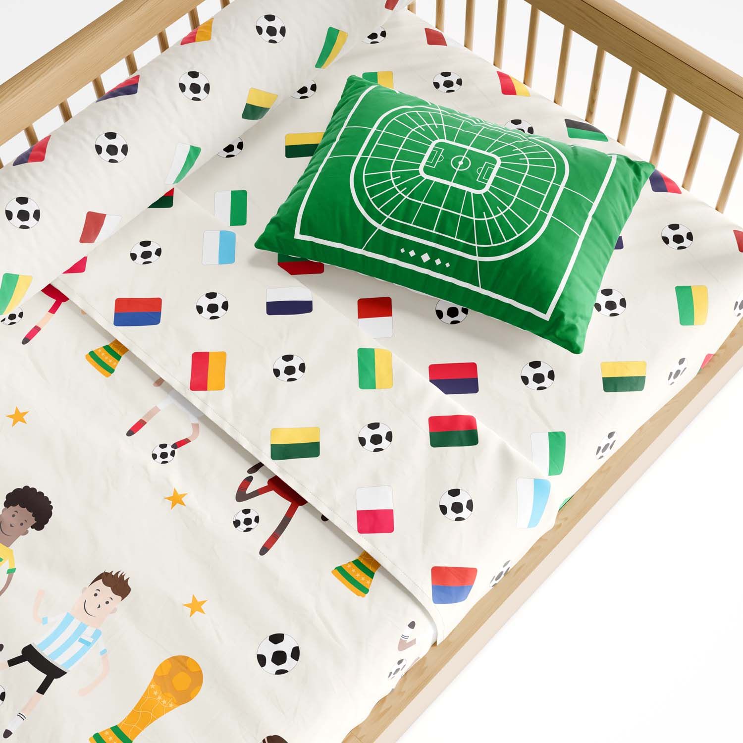 Jogo de Lençol Mini Cama Seleções do Mundo