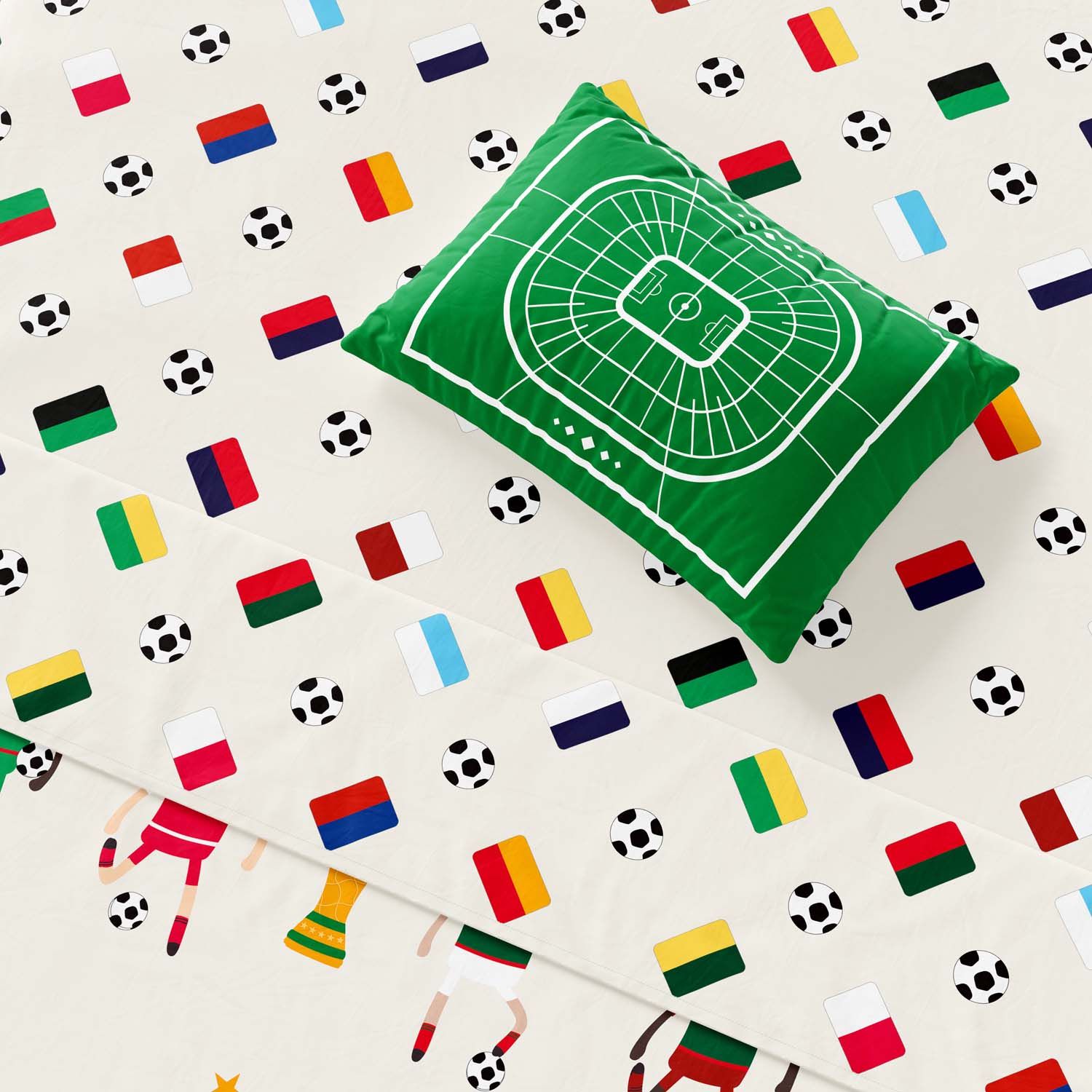 Jogo de Lençol Mini Cama Seleções do Mundo