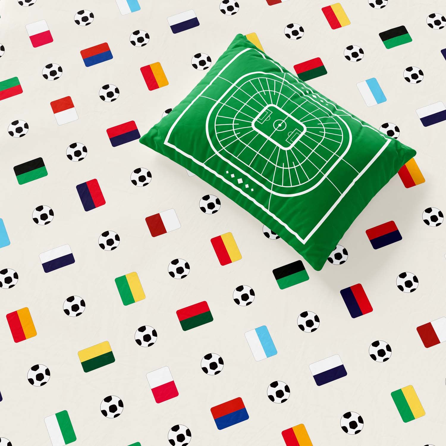 Jogo de Lençol Mini Cama Bandeiras Seleções do Mundo