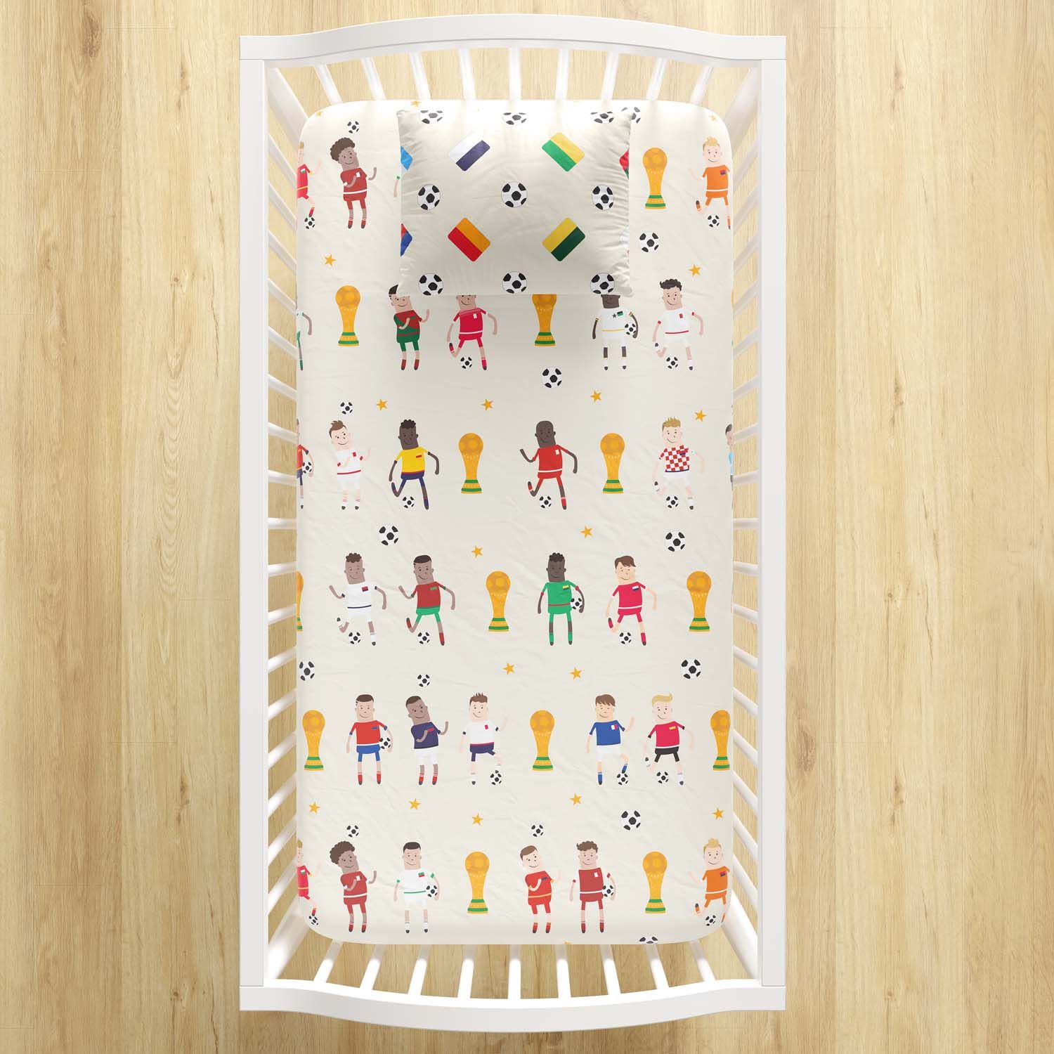 Jogo de Lençol Berço Torneio das Seleções do Mundo