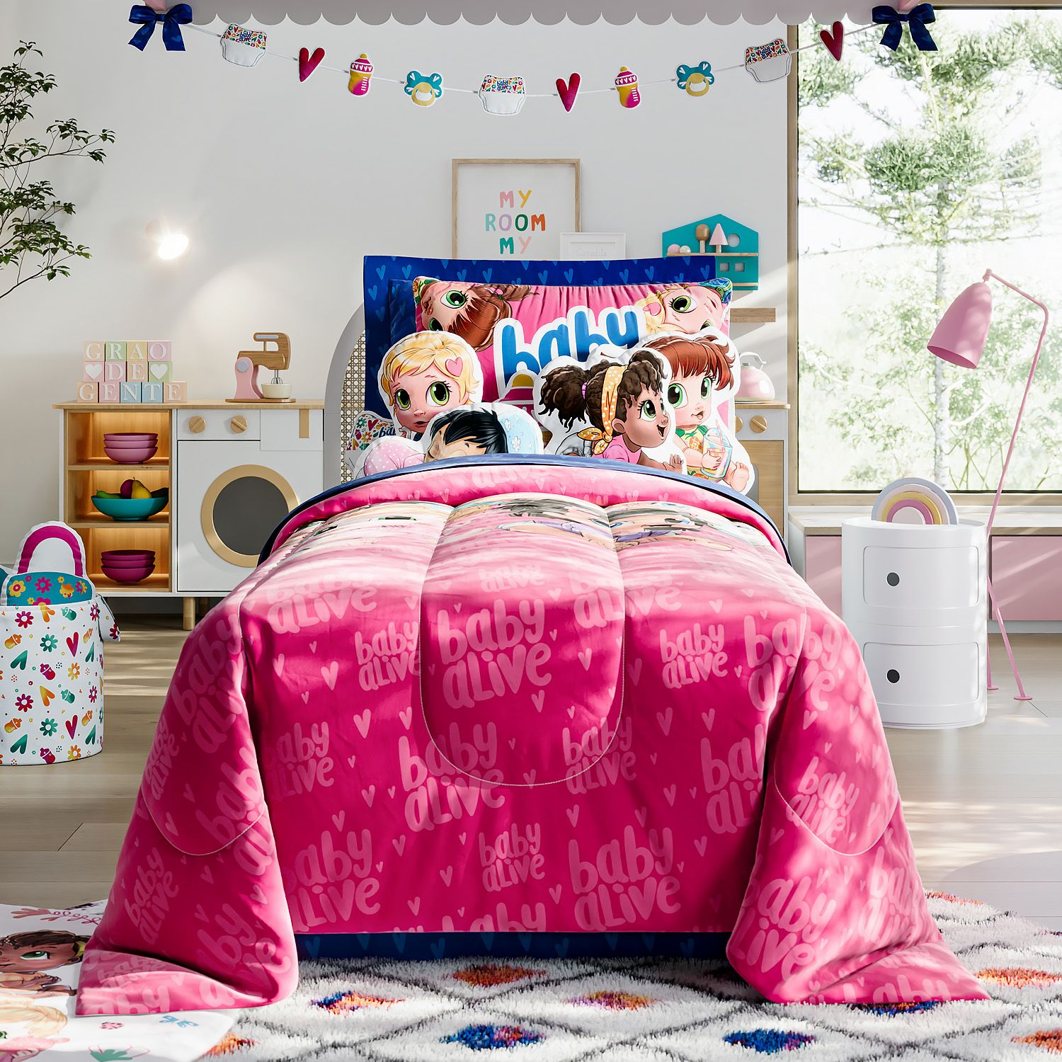 Almofada Baby Alive Aprendendo a Cuidar