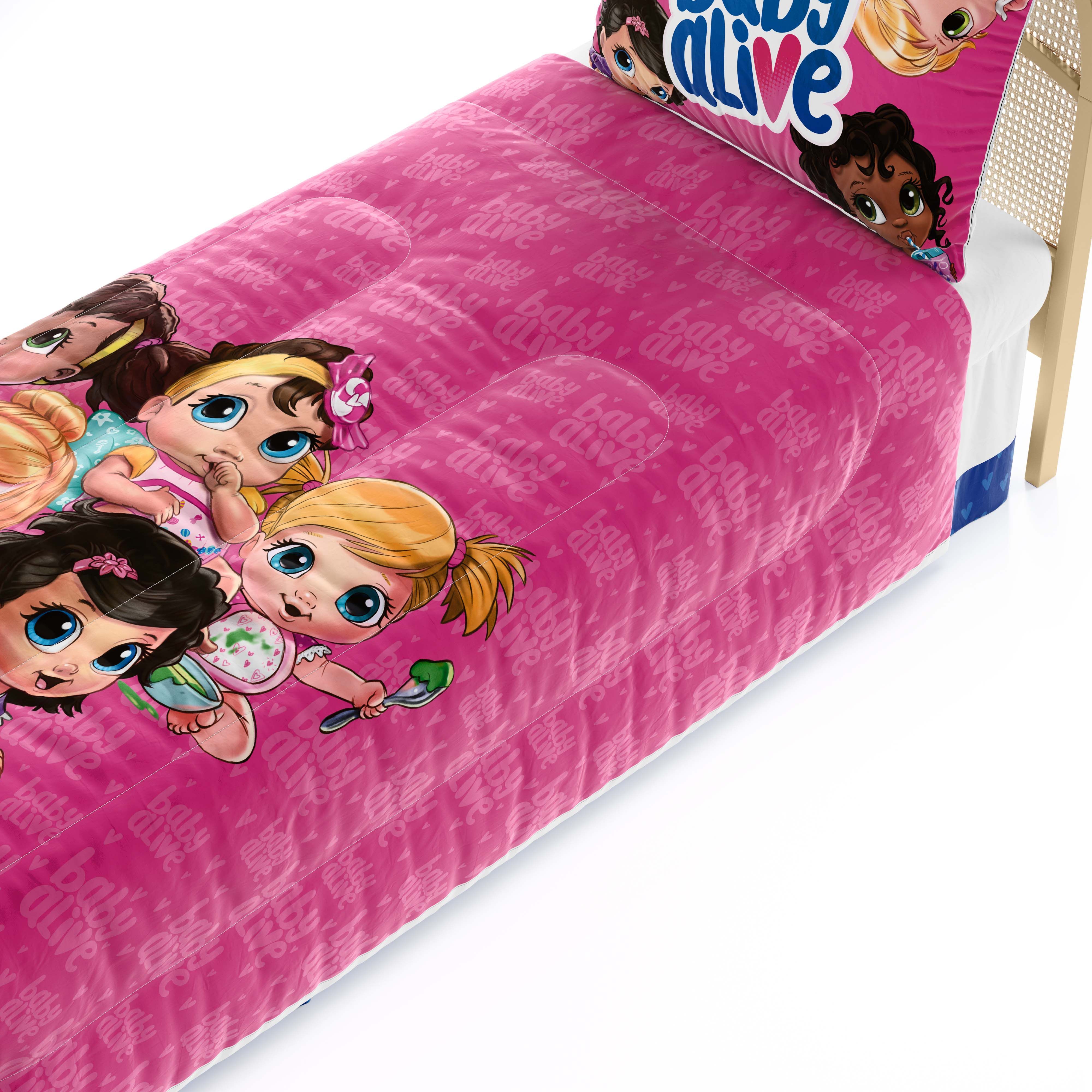 Edredom Infantil Solteiro Bonecas Baby Alive