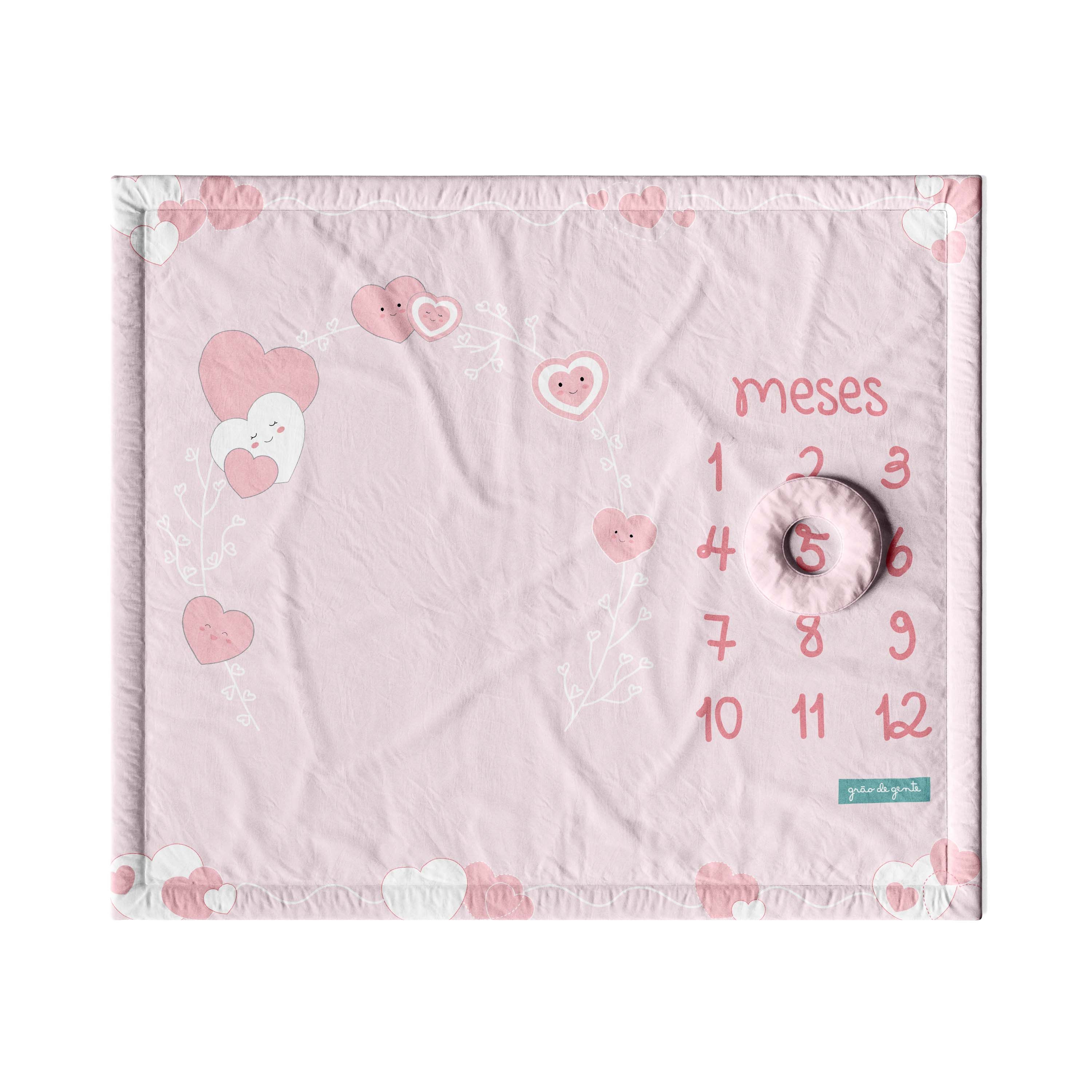 Tapete Mesversário Amor da Mamãe Rosa