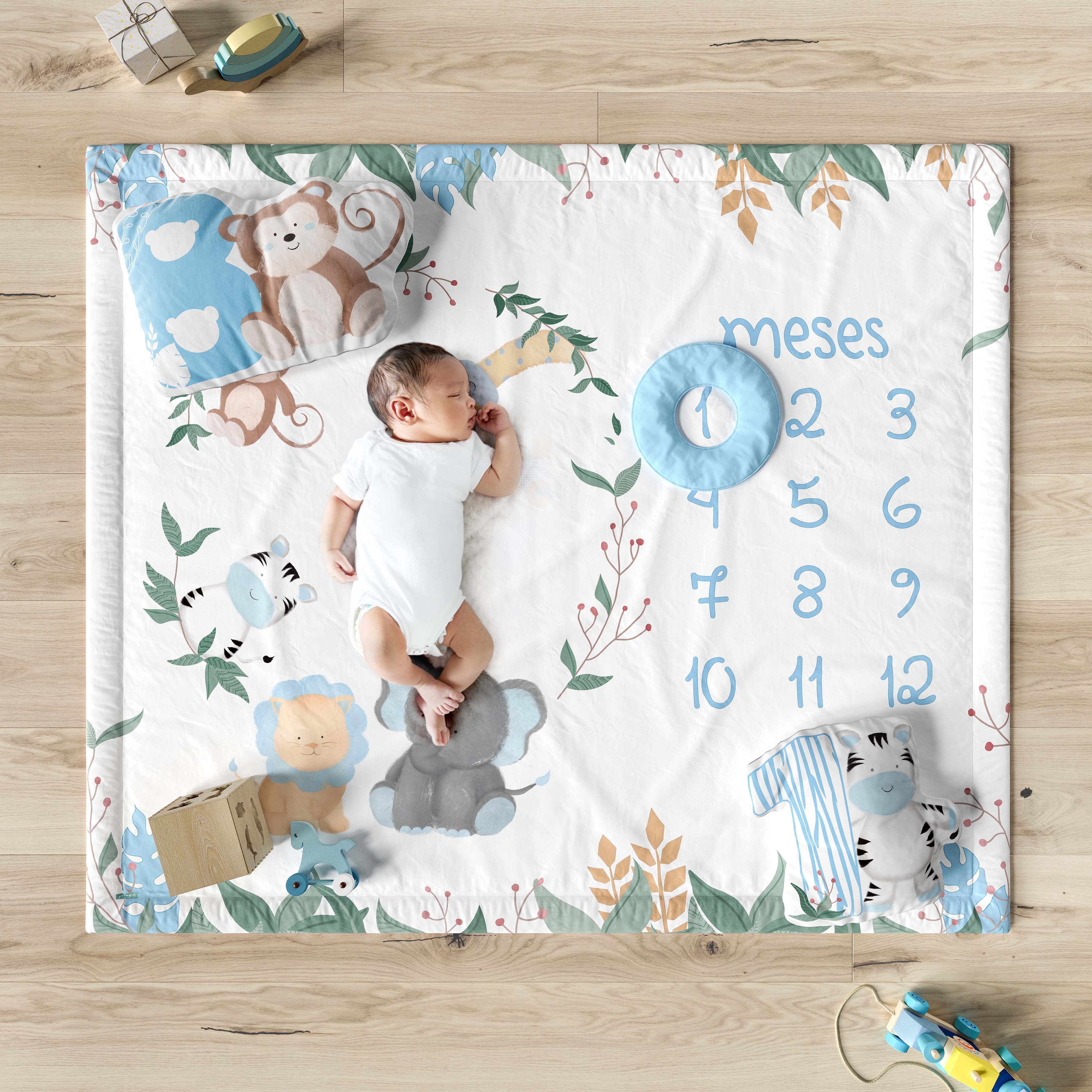 Tapete Mesversário Safári Aquarela