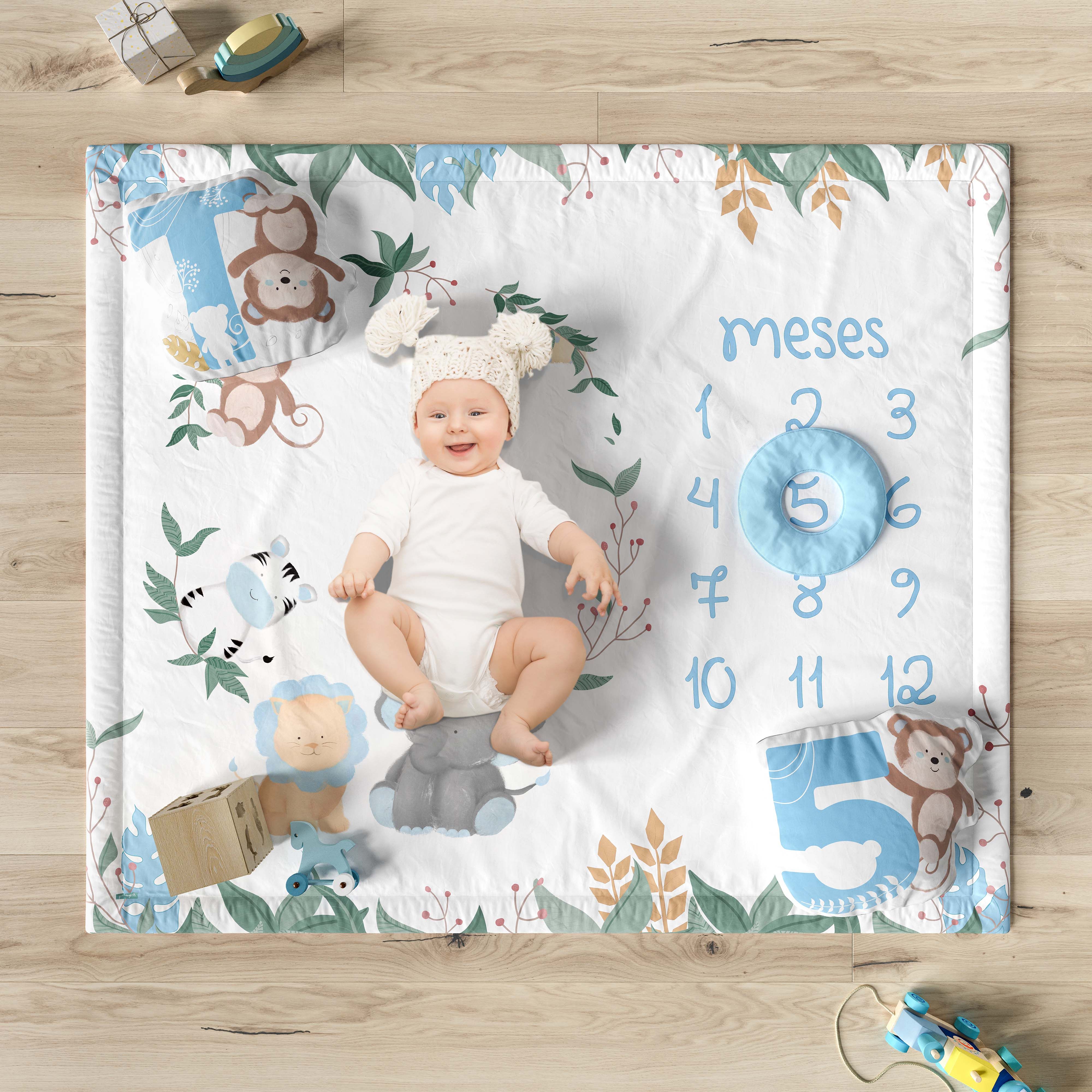 Tapete Mesversário Safári Aquarela