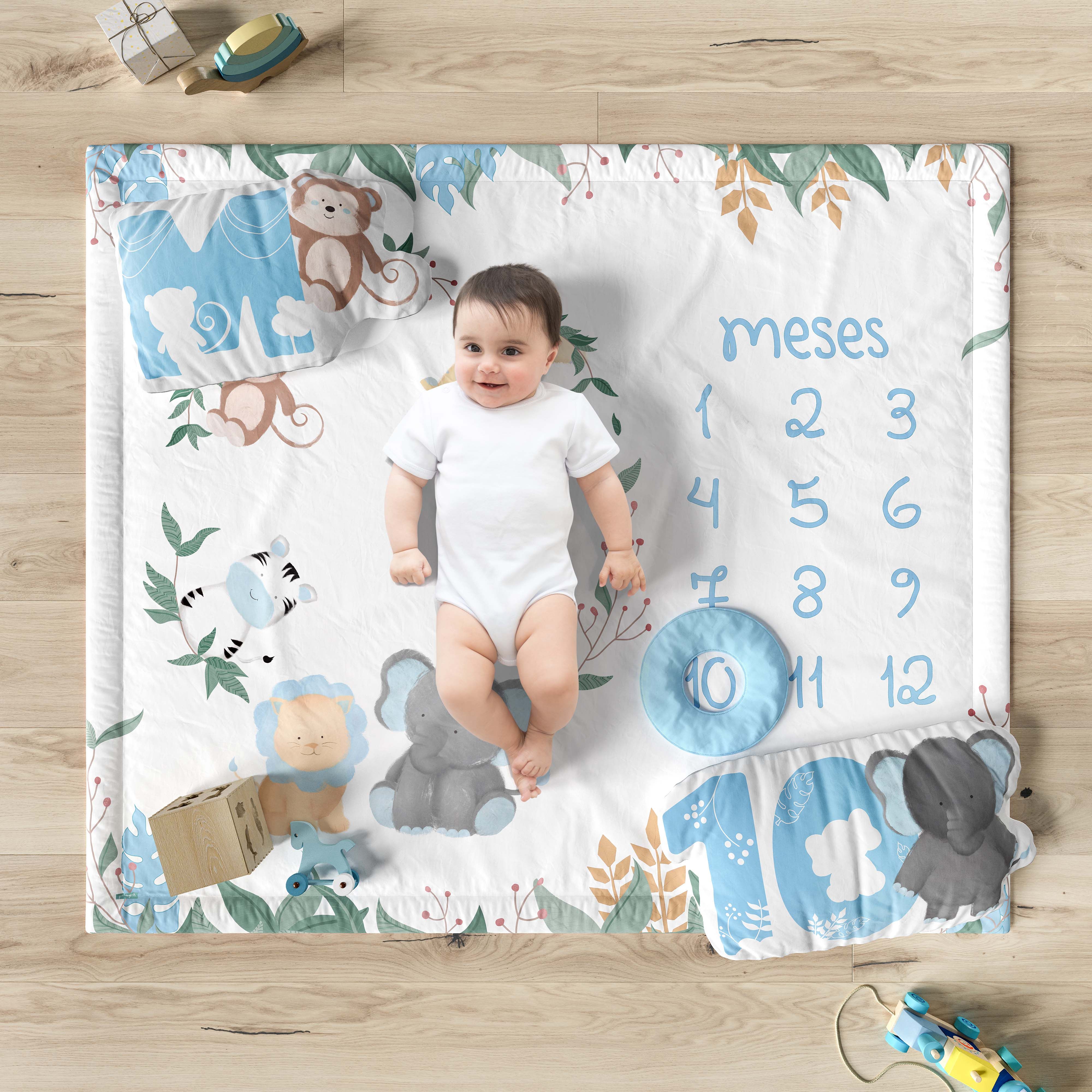 Tapete Mesversário Safári Aquarela