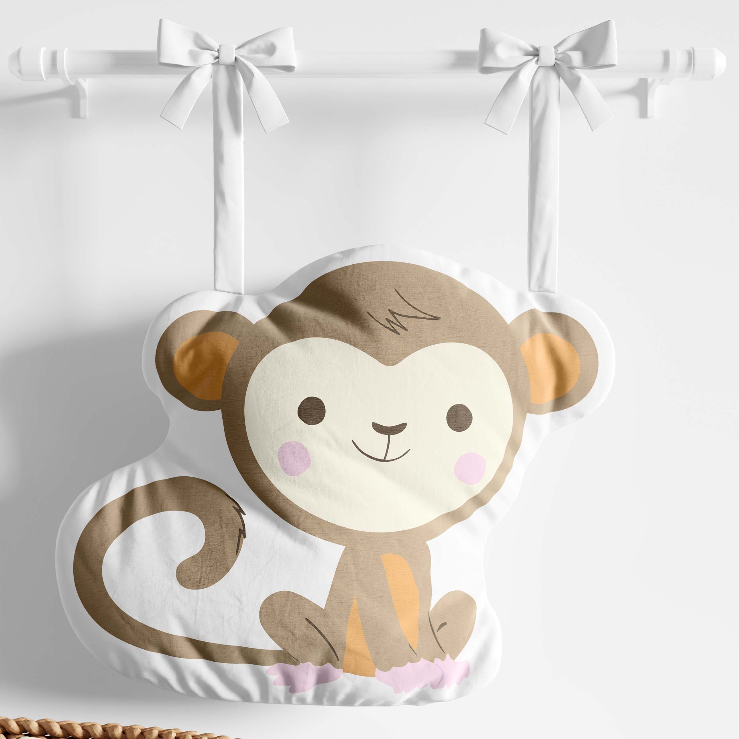 Porta Fraldas Macaquinho Selva Baby