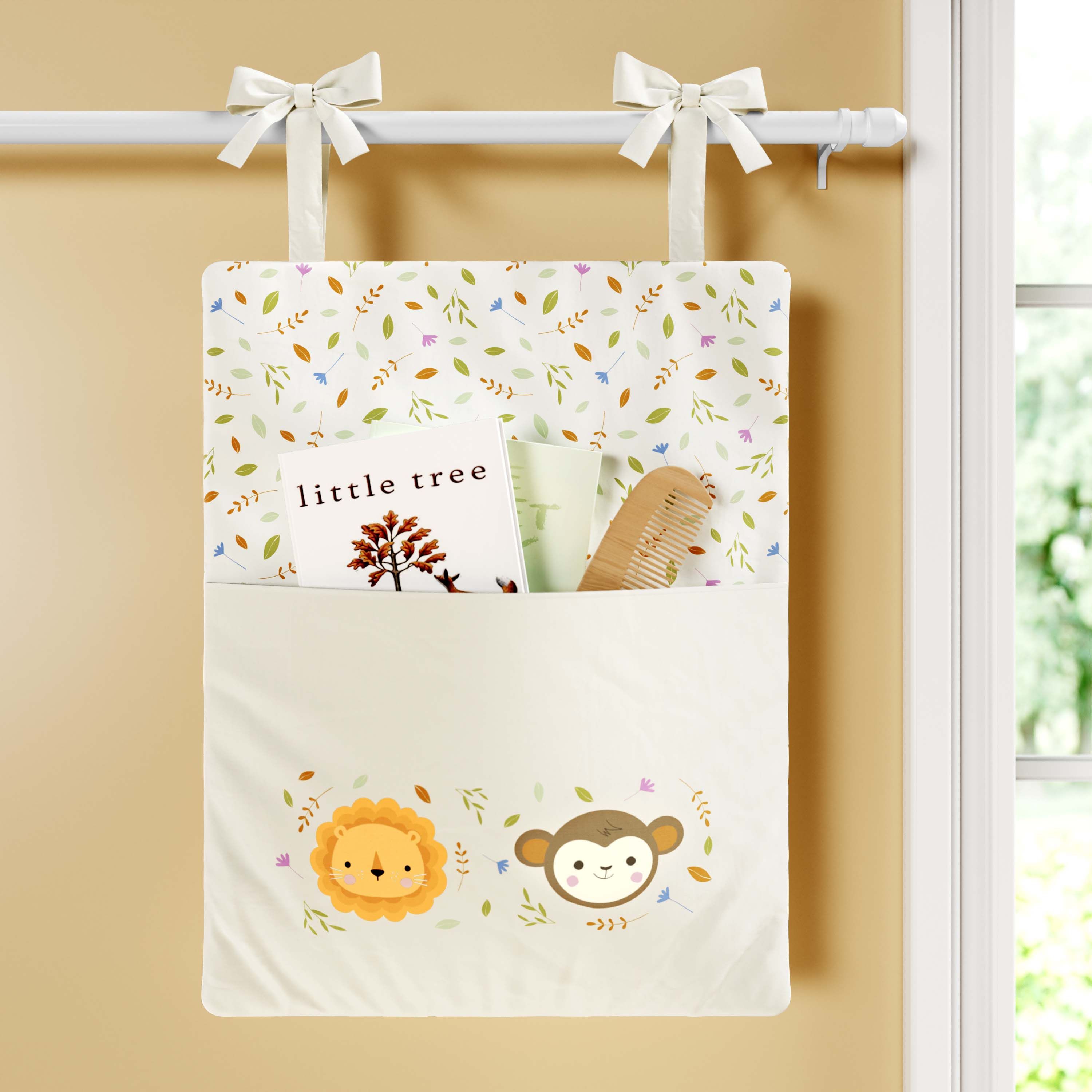 Organizador de Berço Leão e Macaco Selva Baby