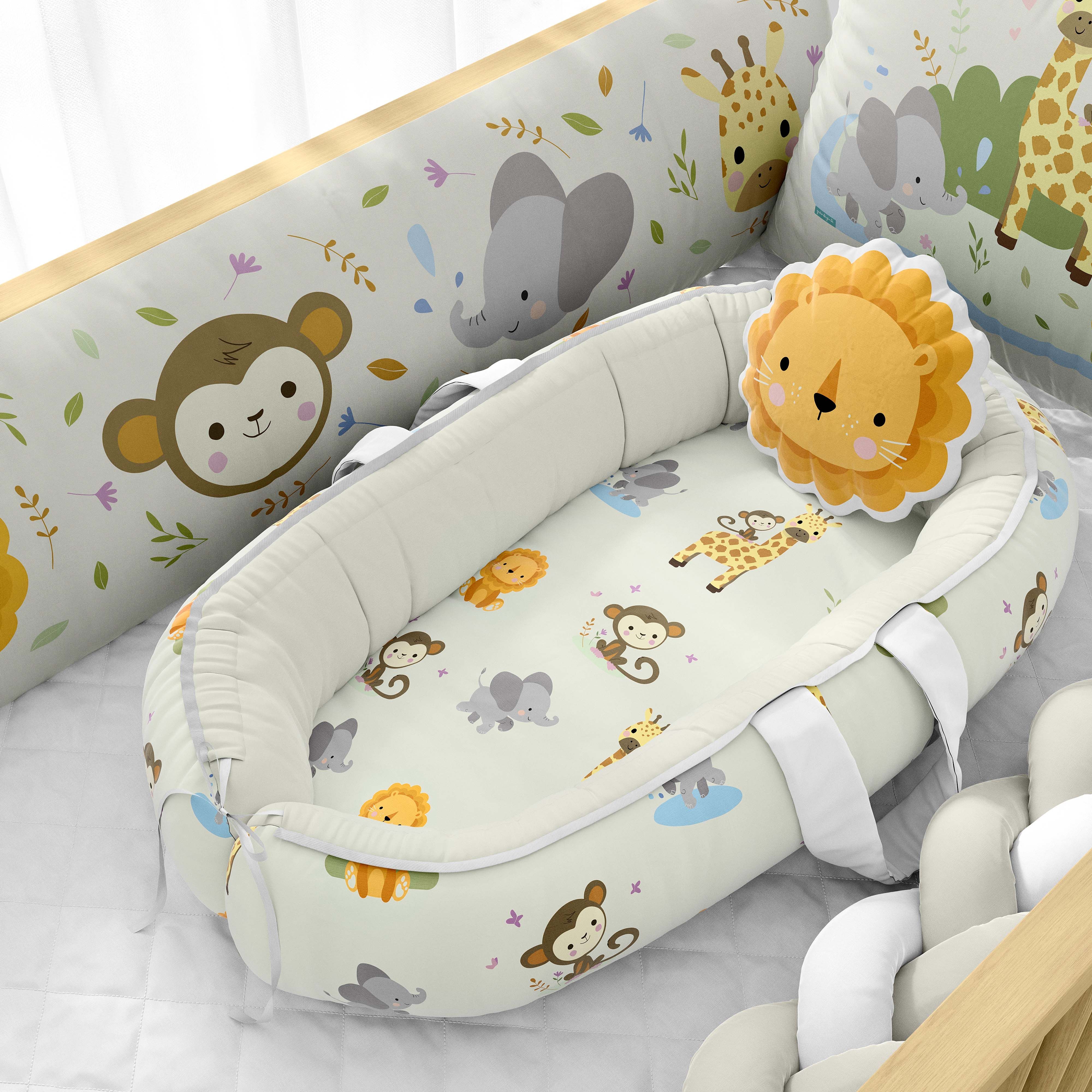 Ninho para Bebê Redutor de Berço Leão Selva Baby 80cm