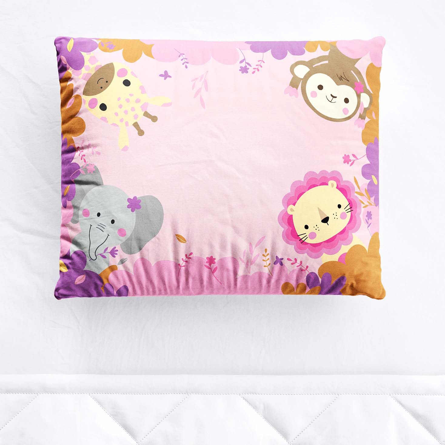 Fronha Bebê Selva Baby Rosa