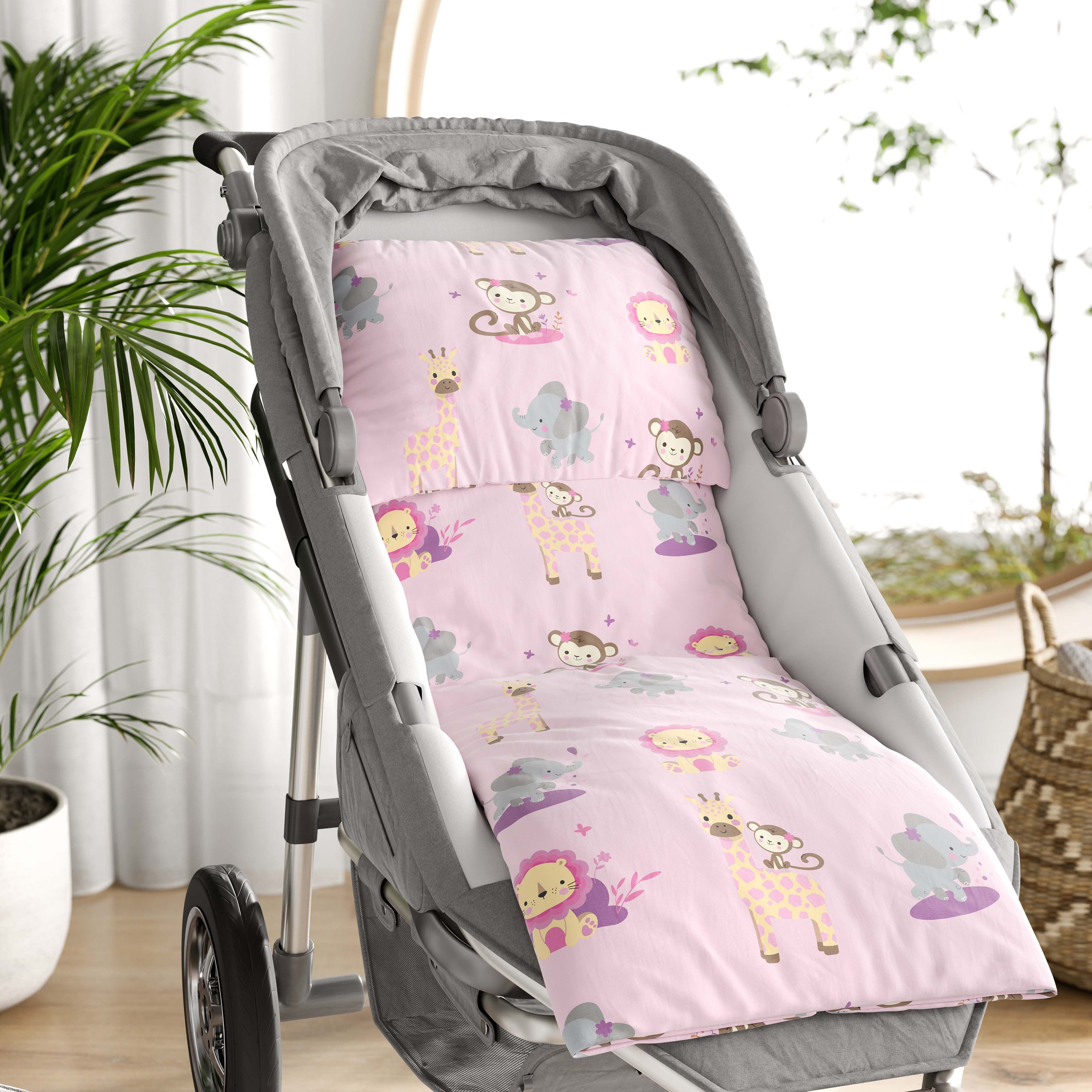 Jogo de Lençol para Carrinho Selva Baby