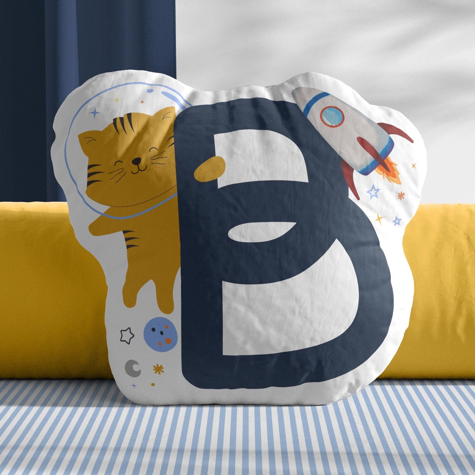Almofada Astronauta Letras de A a Z