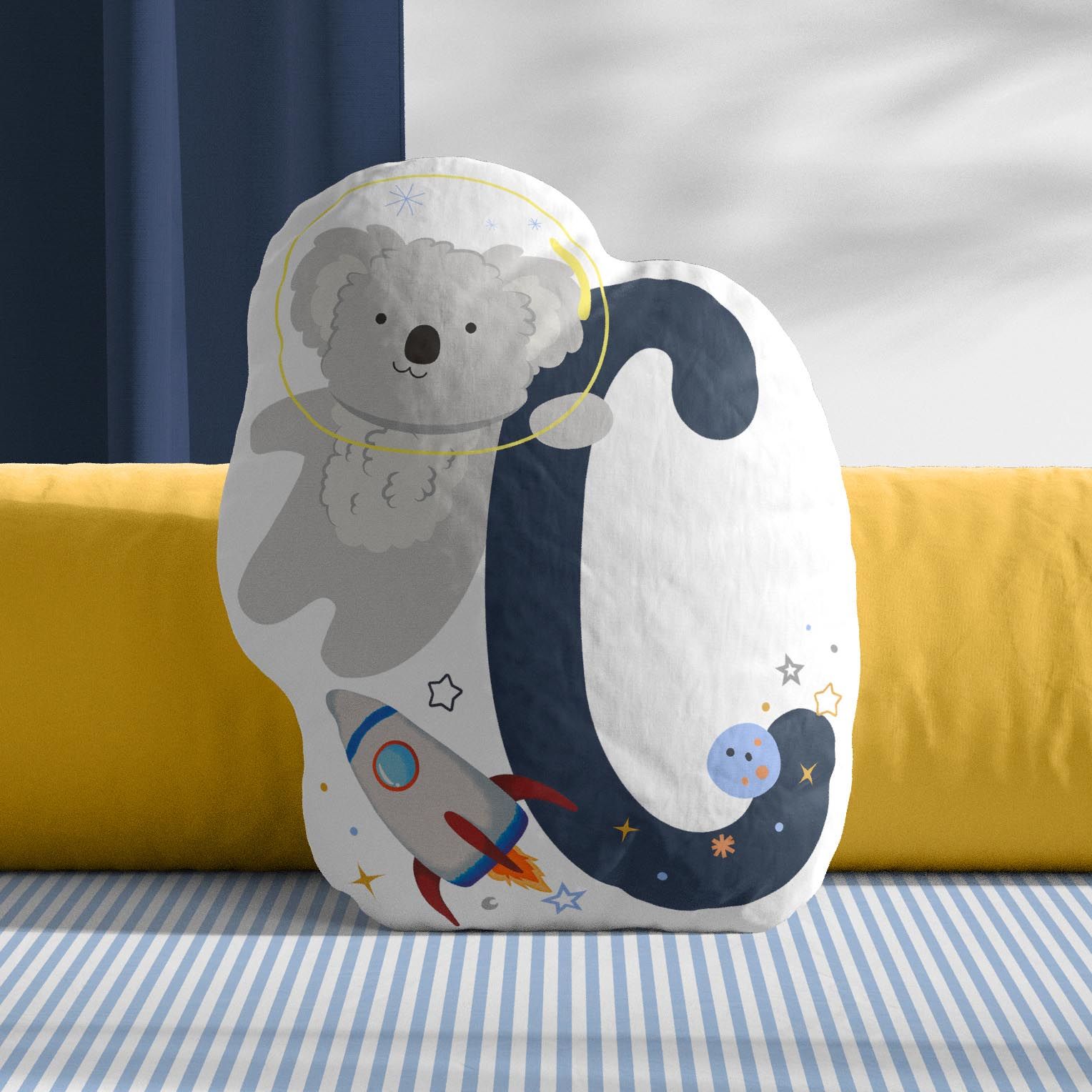 Almofada Astronauta Letras de A a Z