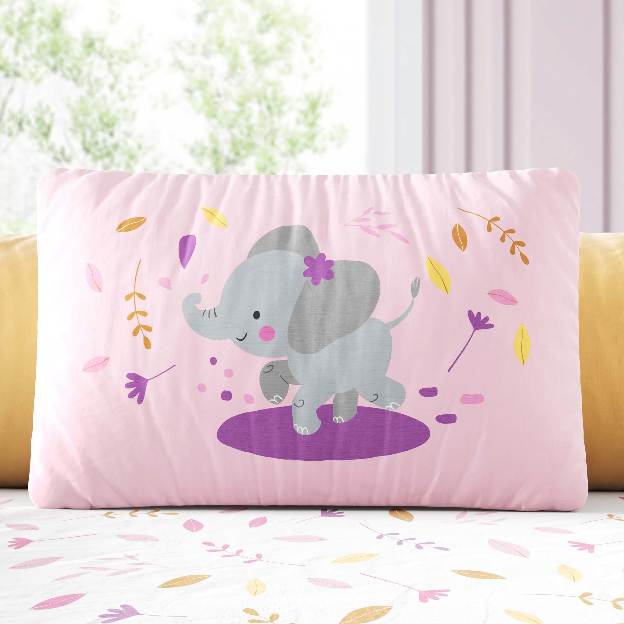 Almofada Retangular Amiguinho Elefante Selva Baby