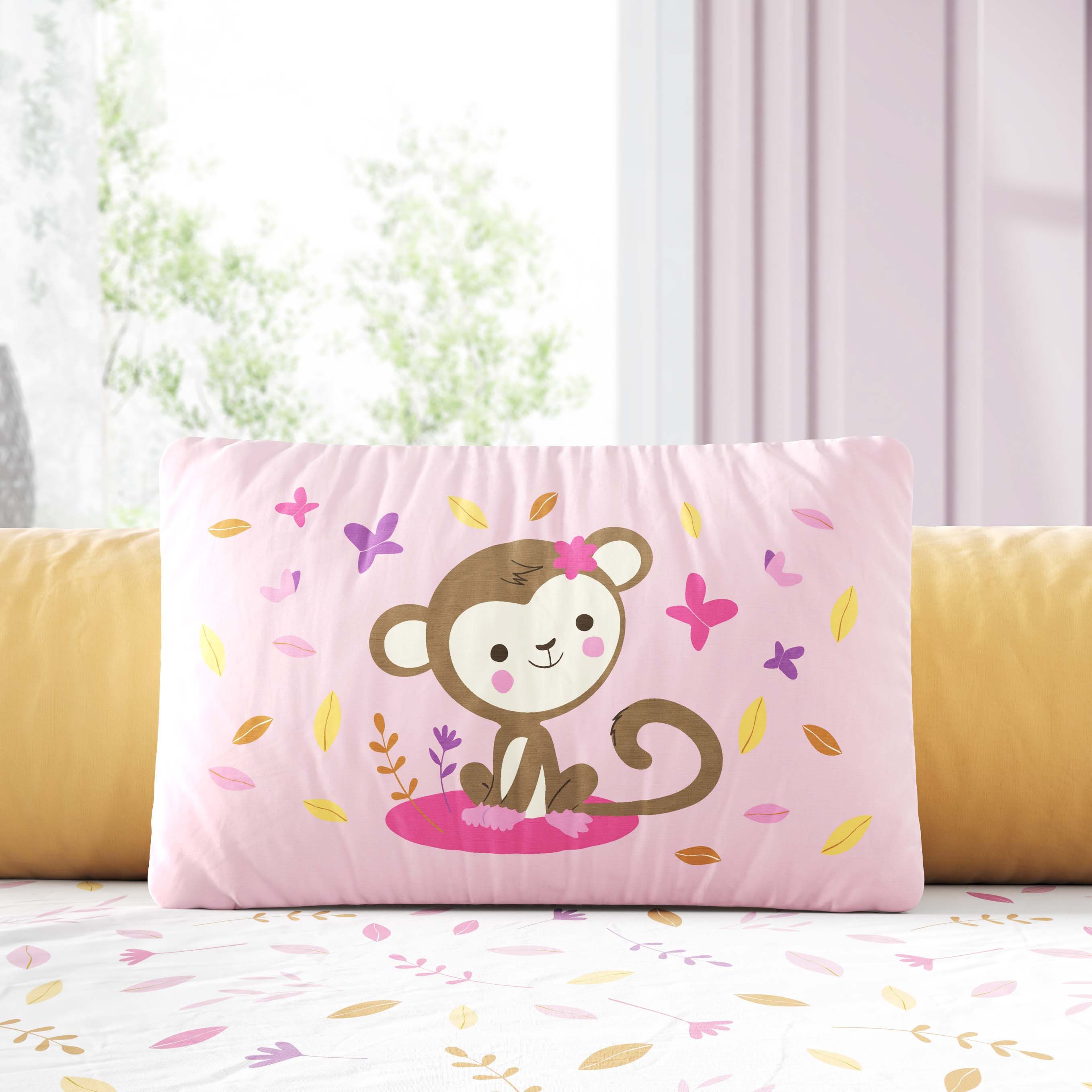 Almofada Retangular Amiguinho Macaquinho Selva Baby