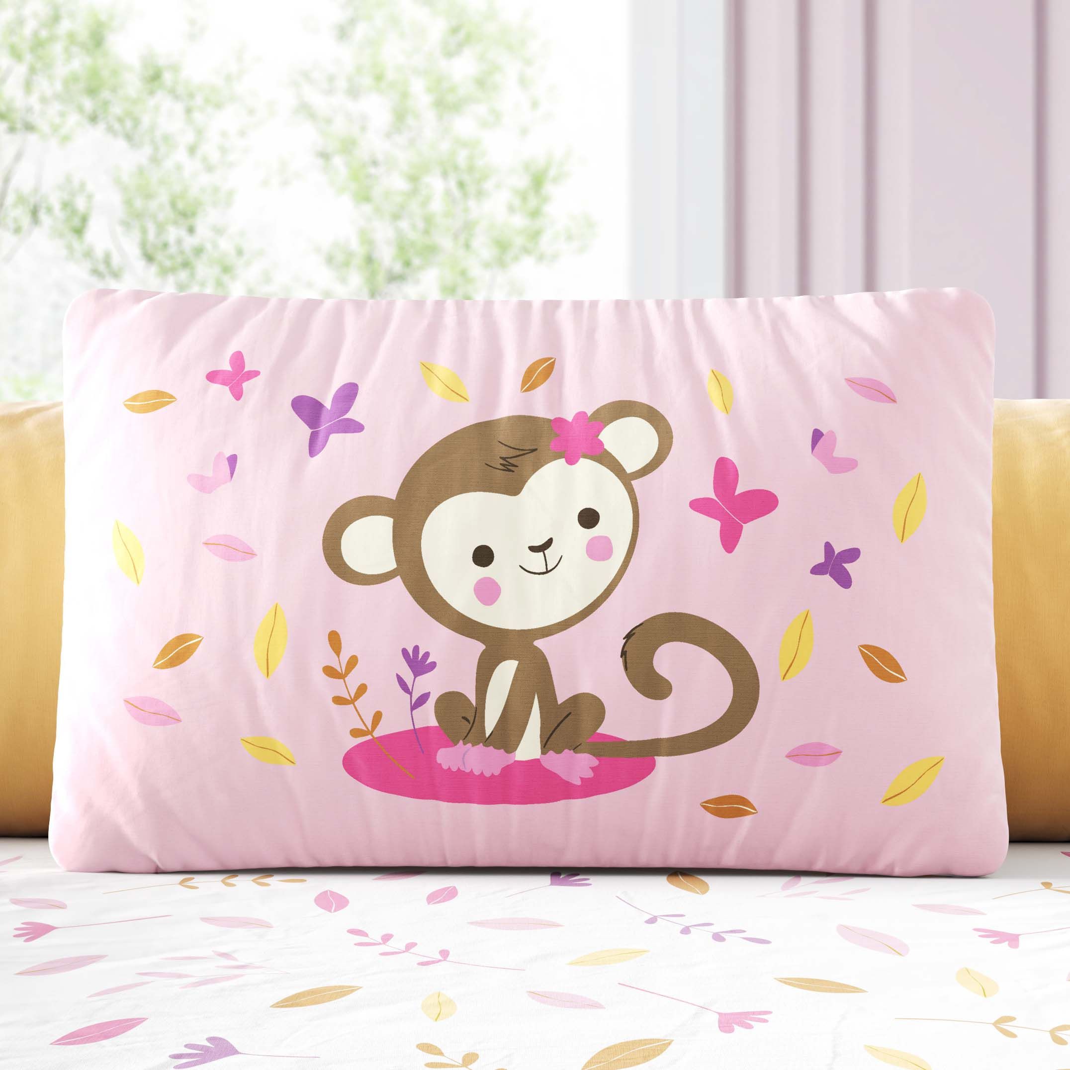 Almofada Retangular Amiguinho Macaquinho Selva Baby