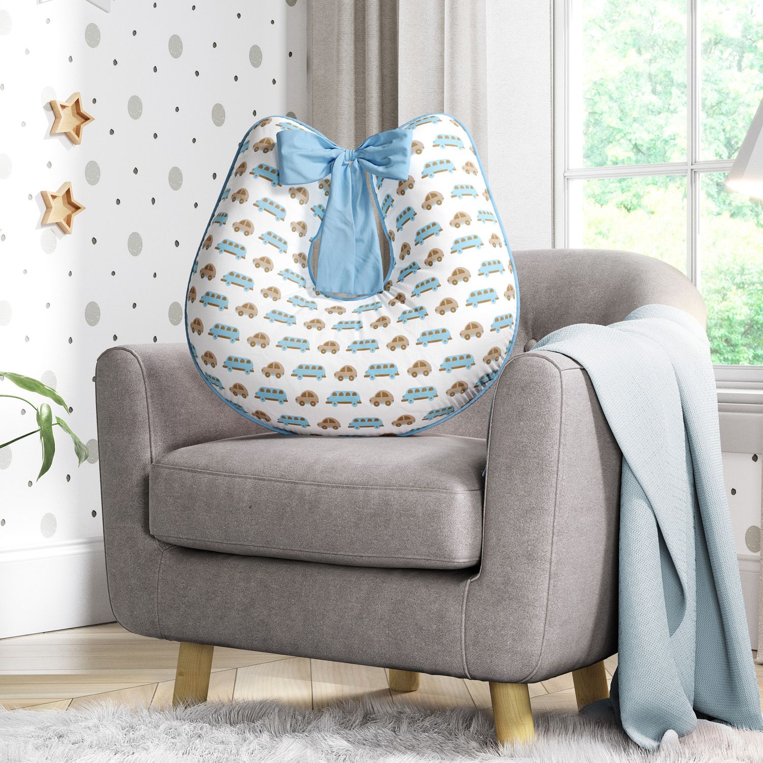 Almofada Amamentação Carrinhos