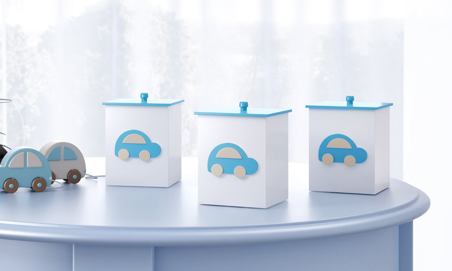 Jogo de Potes Carrinhos