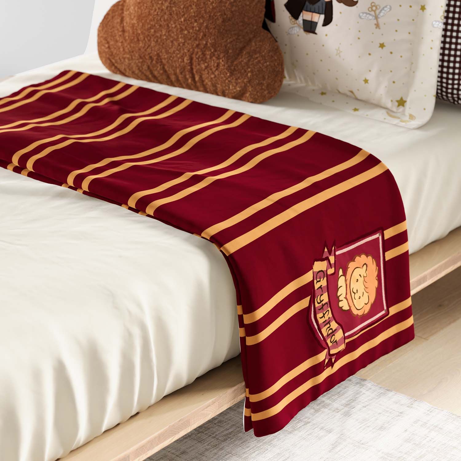 Manta Infantil Solteiro Harry Potter Grifinória 1,20M