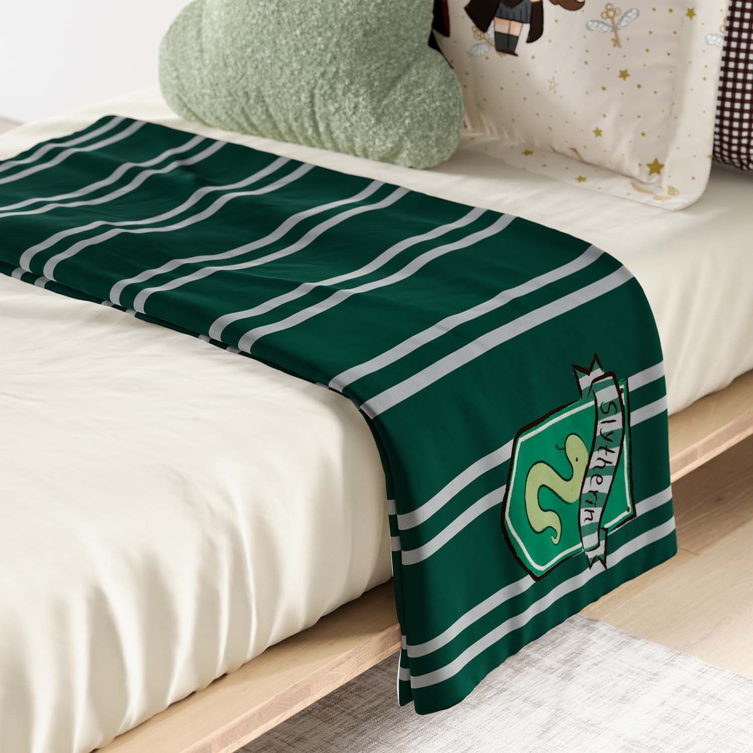 Manta Infantil Solteiro Harry Potter Sonserina 1,20M