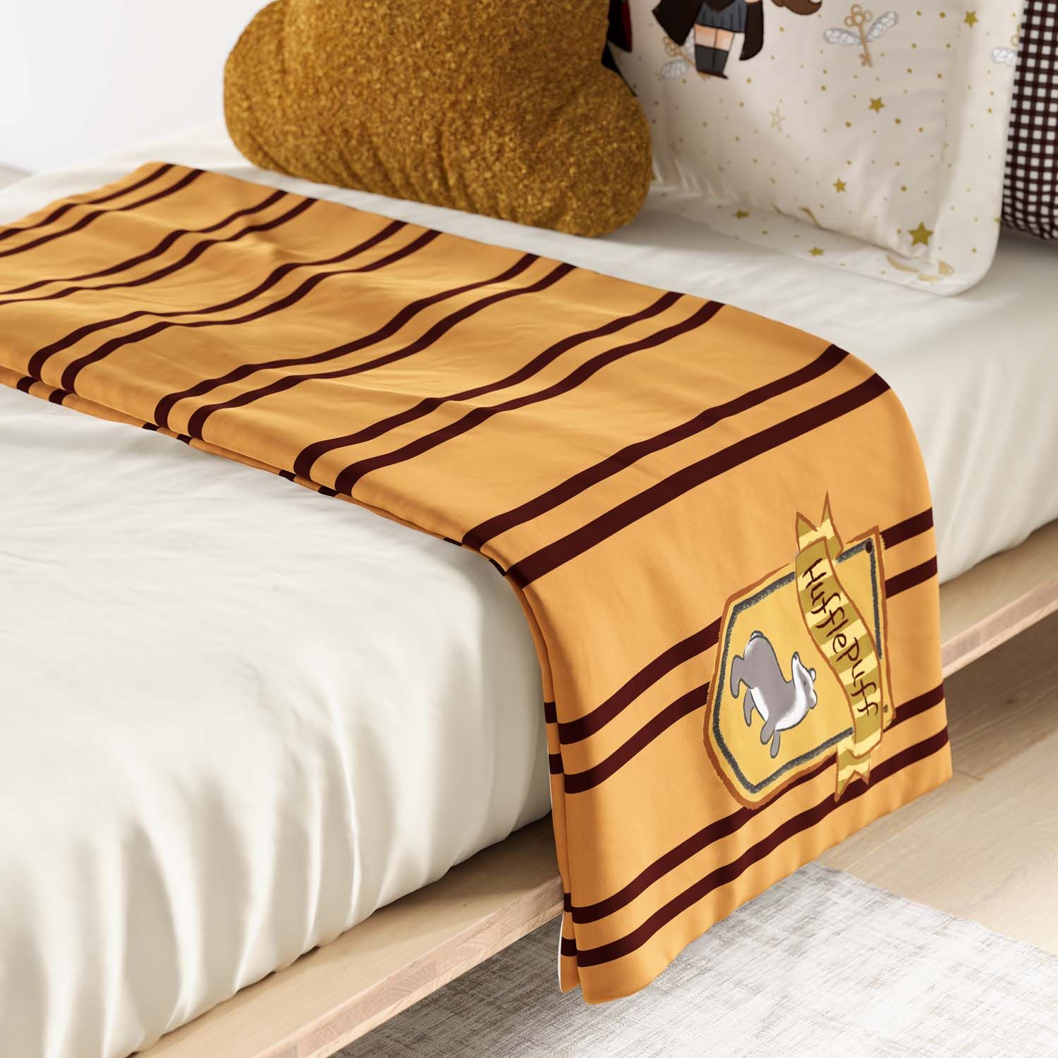 Manta Infantil Solteiro Harry Potter Lufa-Lufa 1,20M