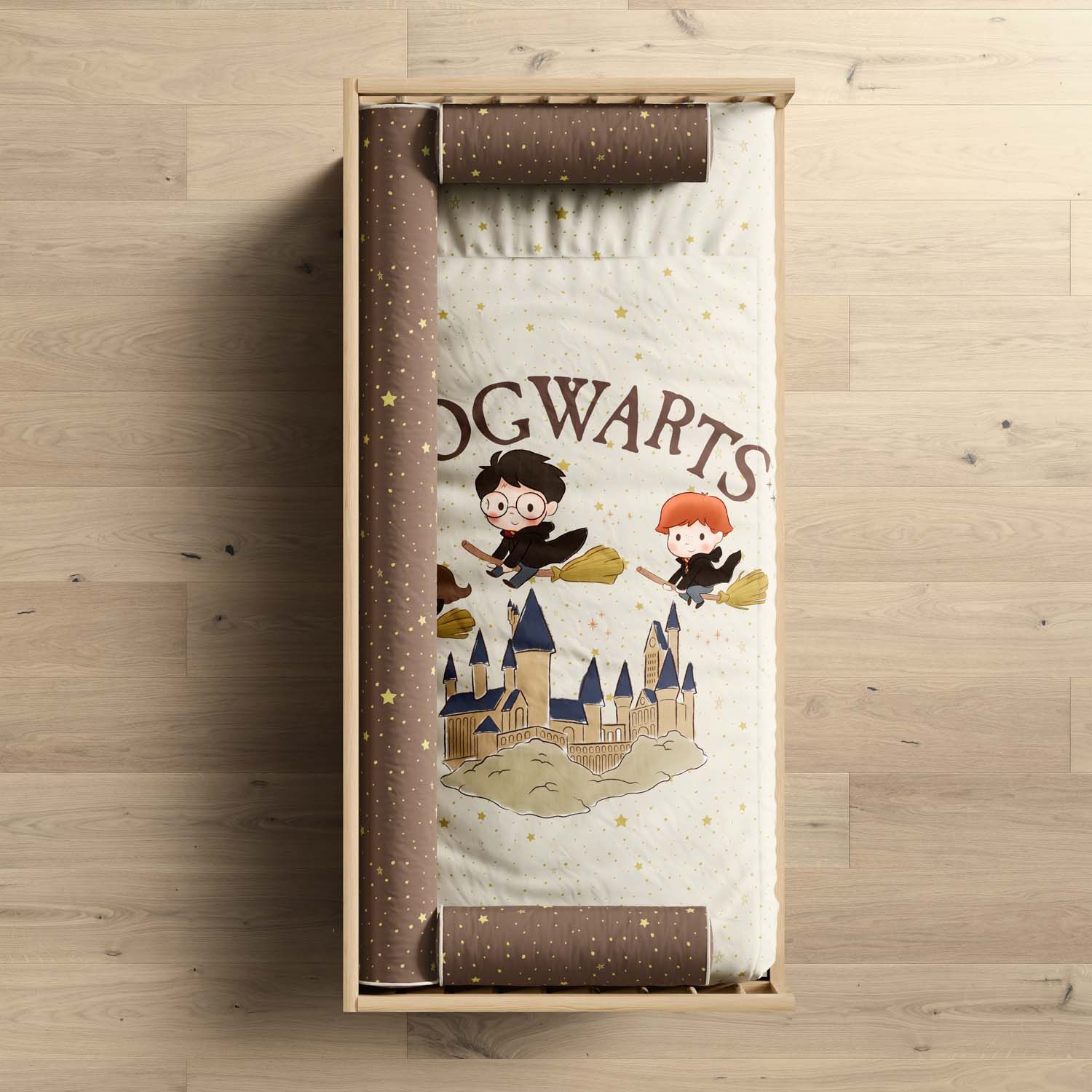 Edredom Mini Cama Harry Potter Hogwarts