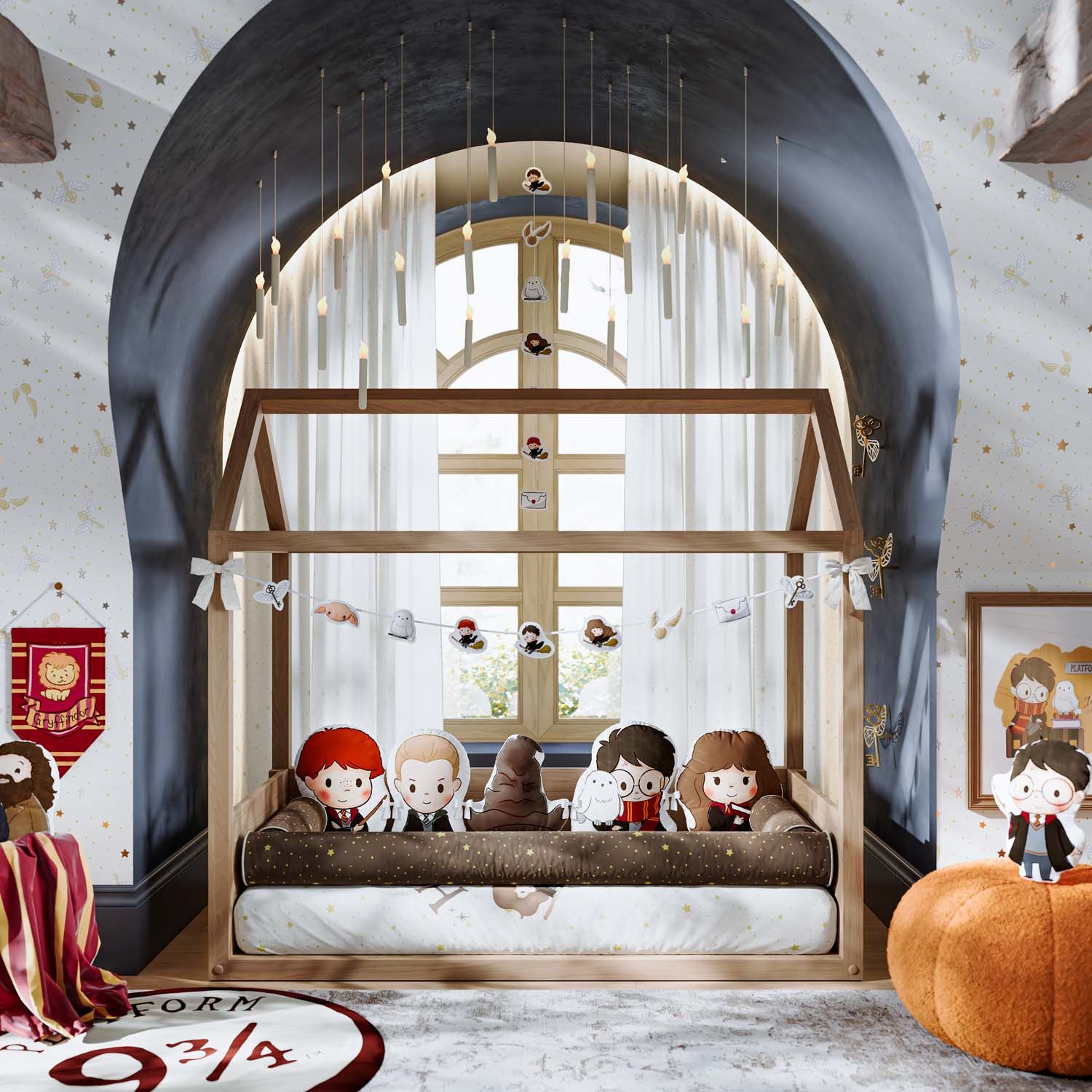 Varal Decorativo Harry Potter 2,20m