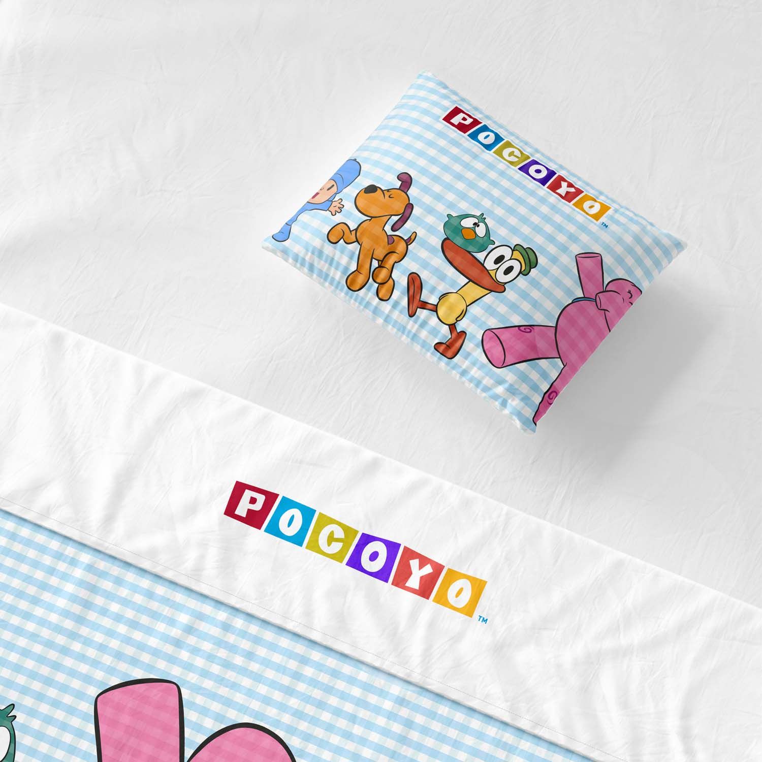Jogo de Lençol Mini Cama Pocoyo