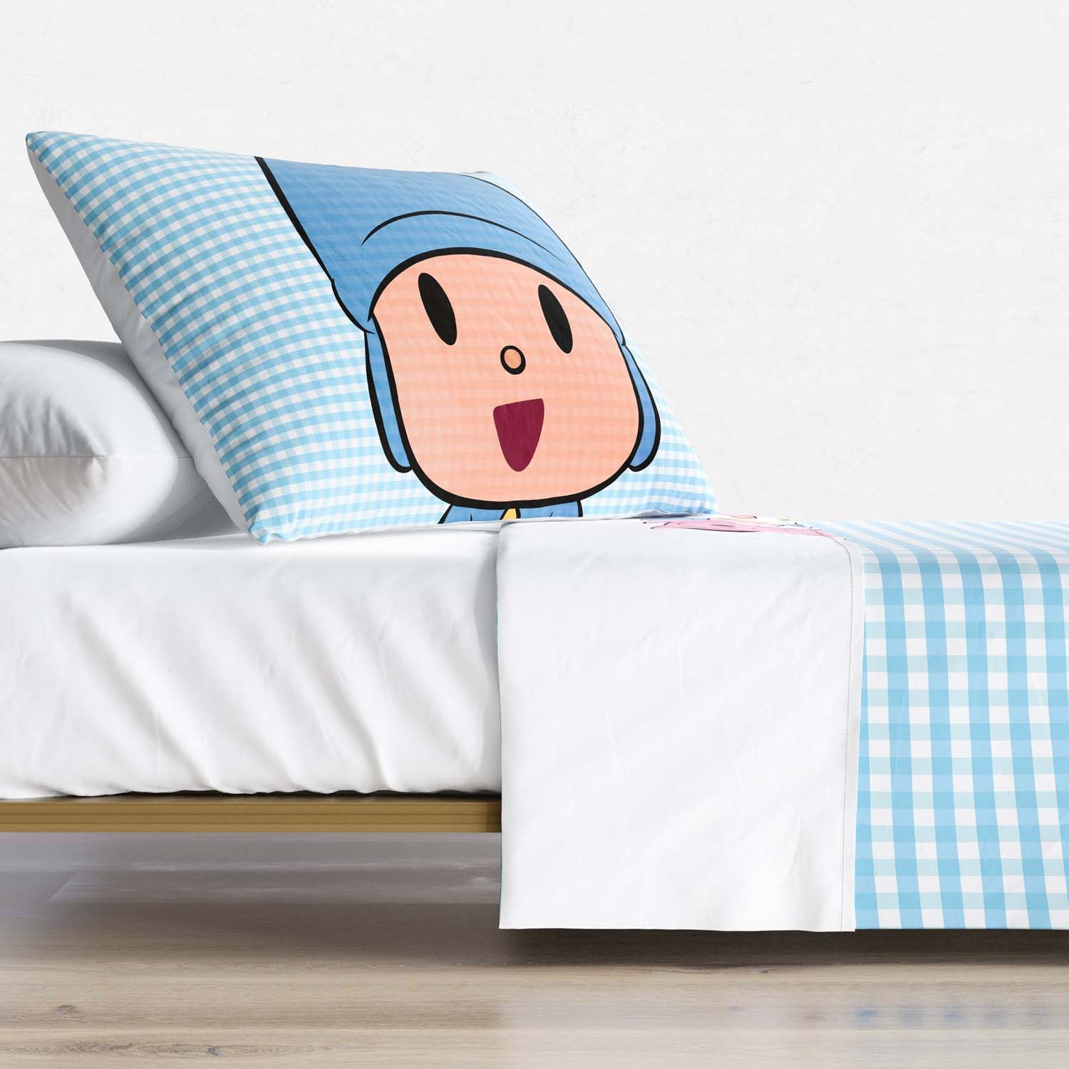 Jogo de Lençol Infantil Solteiro Pocoyo