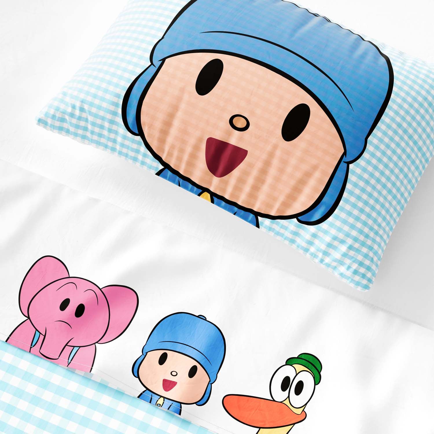 Jogo de Lençol Infantil Solteiro Pocoyo