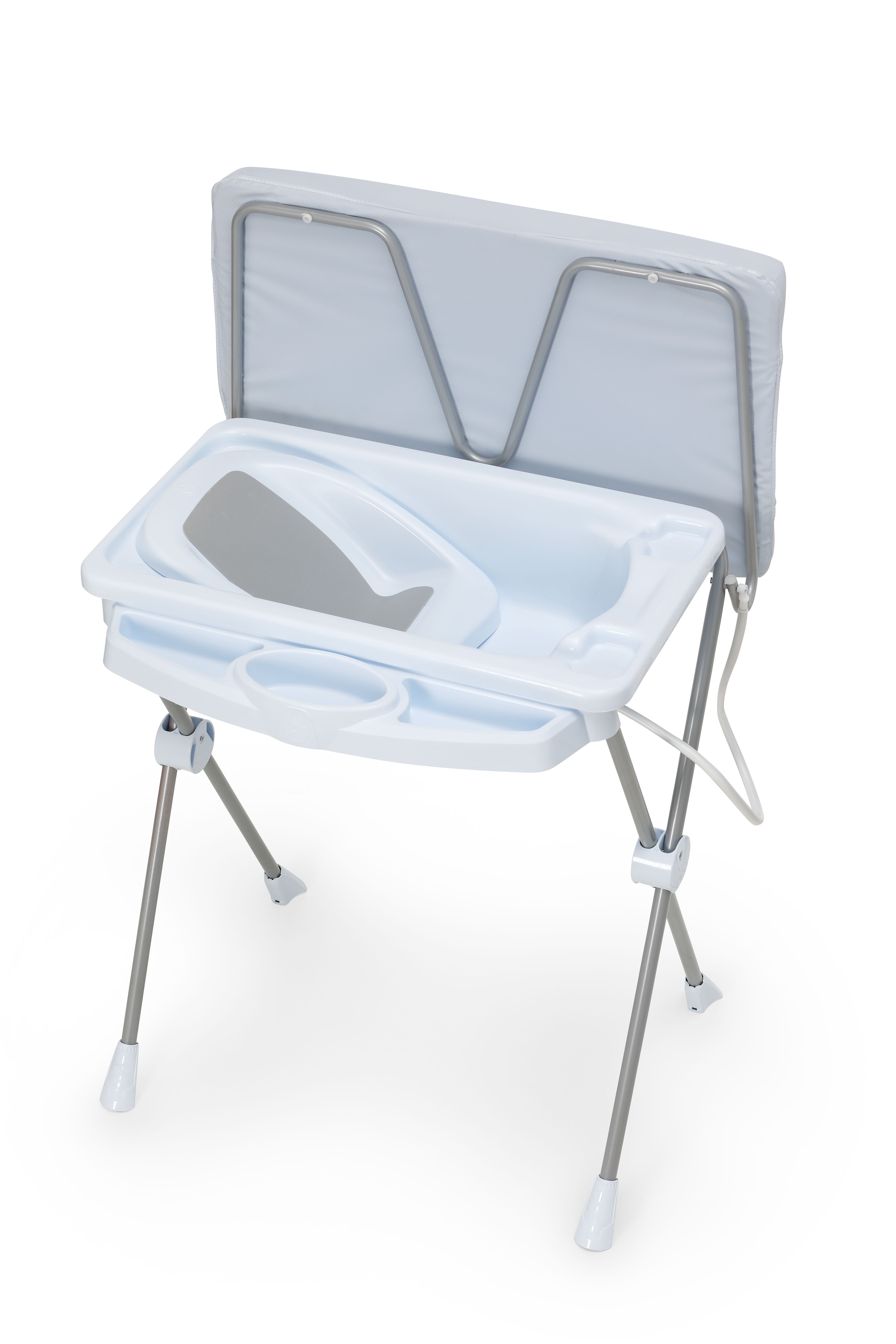 Kit Banheira 2 em 1 com Banheira, Suporte, Assento Redutor e Trocador Classic Branco