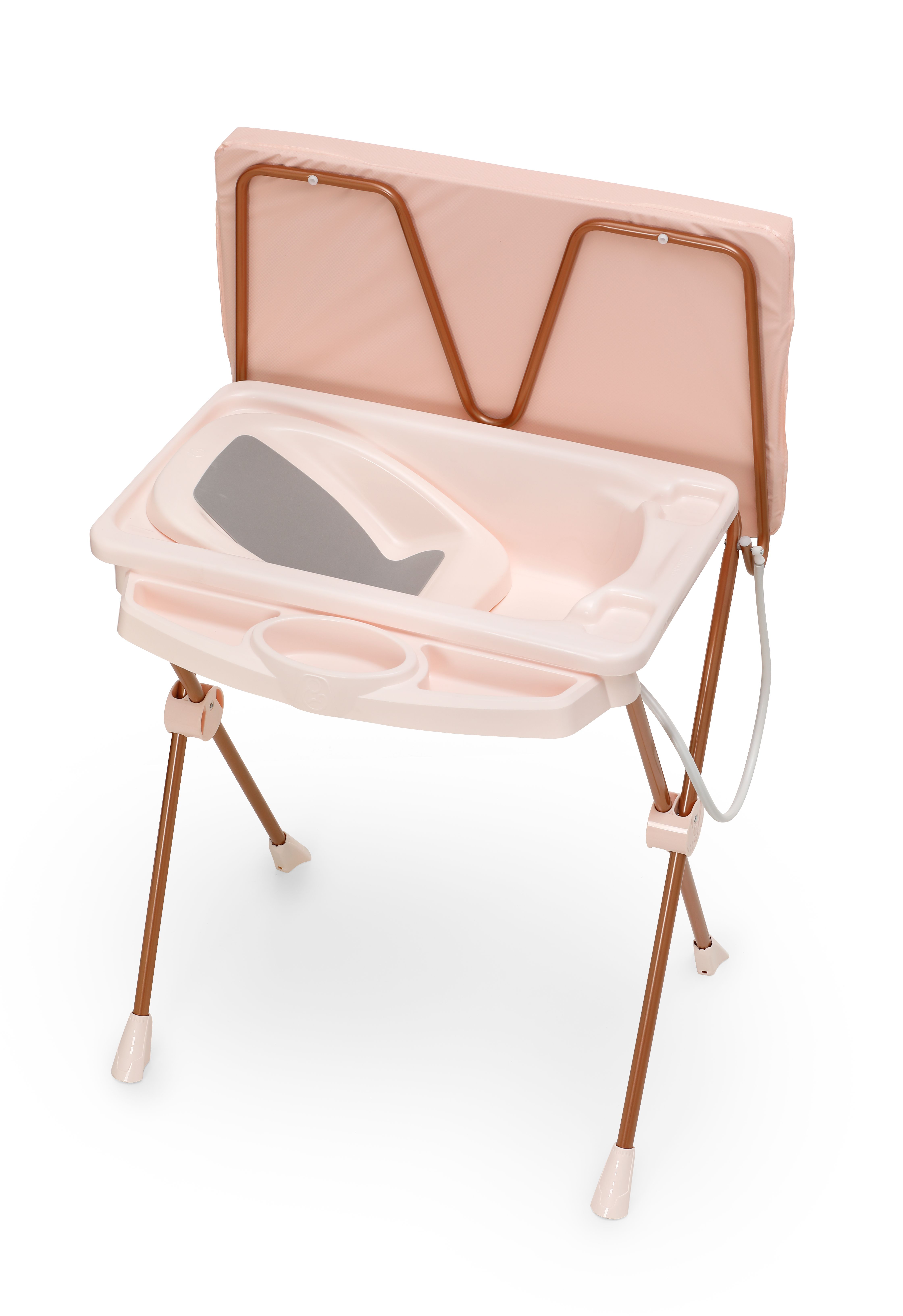 Kit Banheira 2 em 1 com Banheira, Suporte, Assento Redutor e Trocador Classic Branco