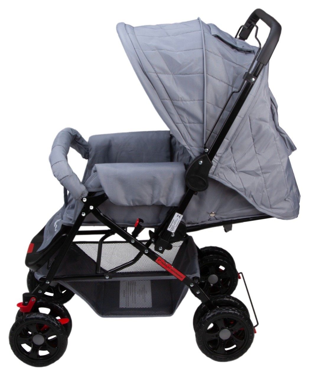 Carrinho de Bebê Berço Rover Cinza