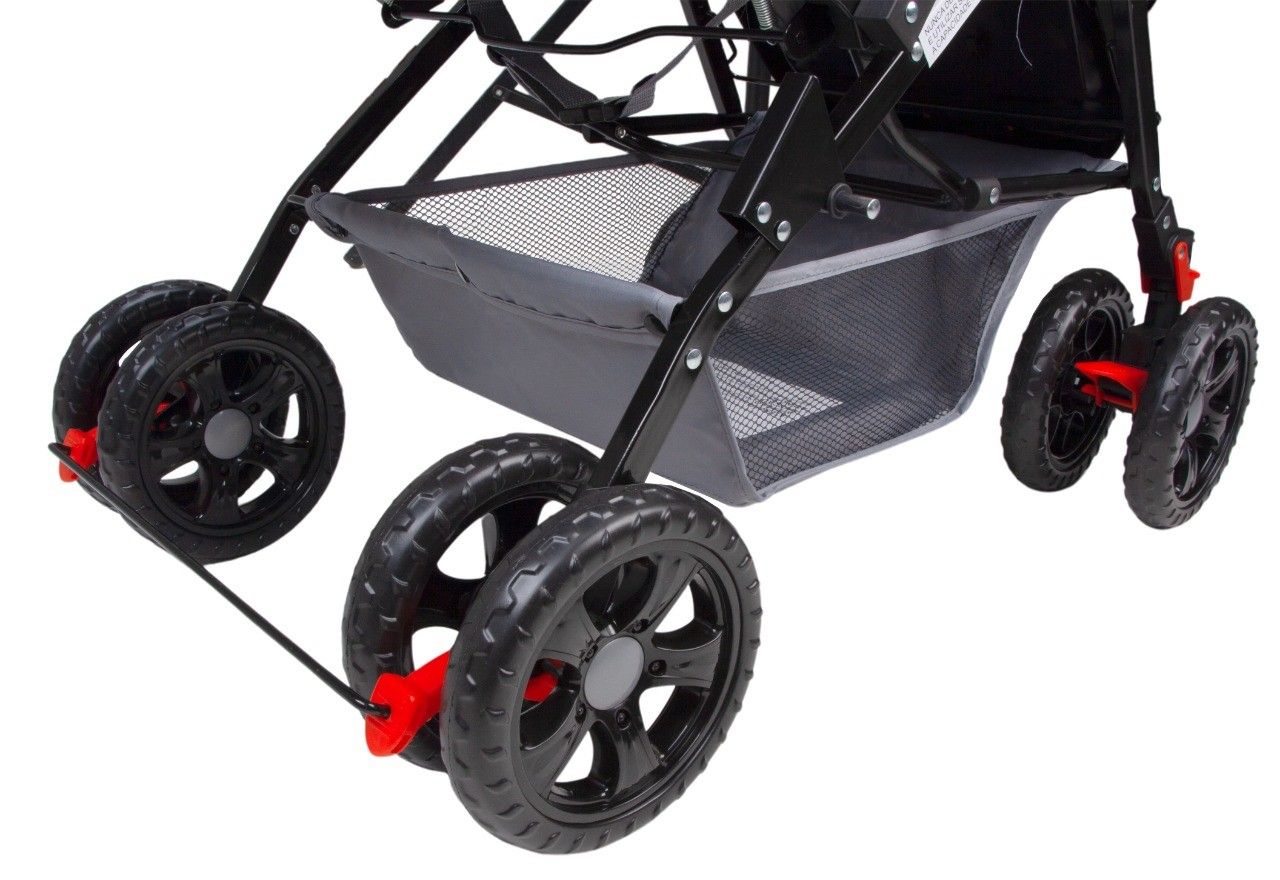 Carrinho de Bebê Berço Rover Cinza