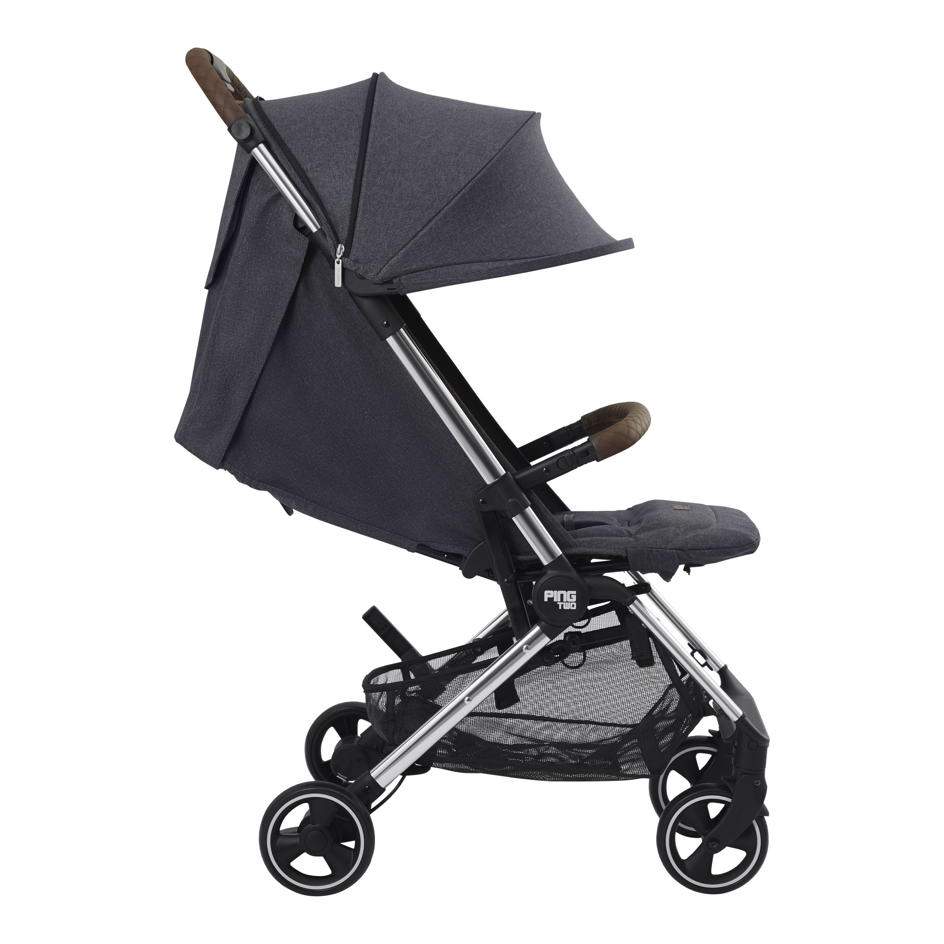 Carrinho de Bebê Ping Two Diamond Cinza