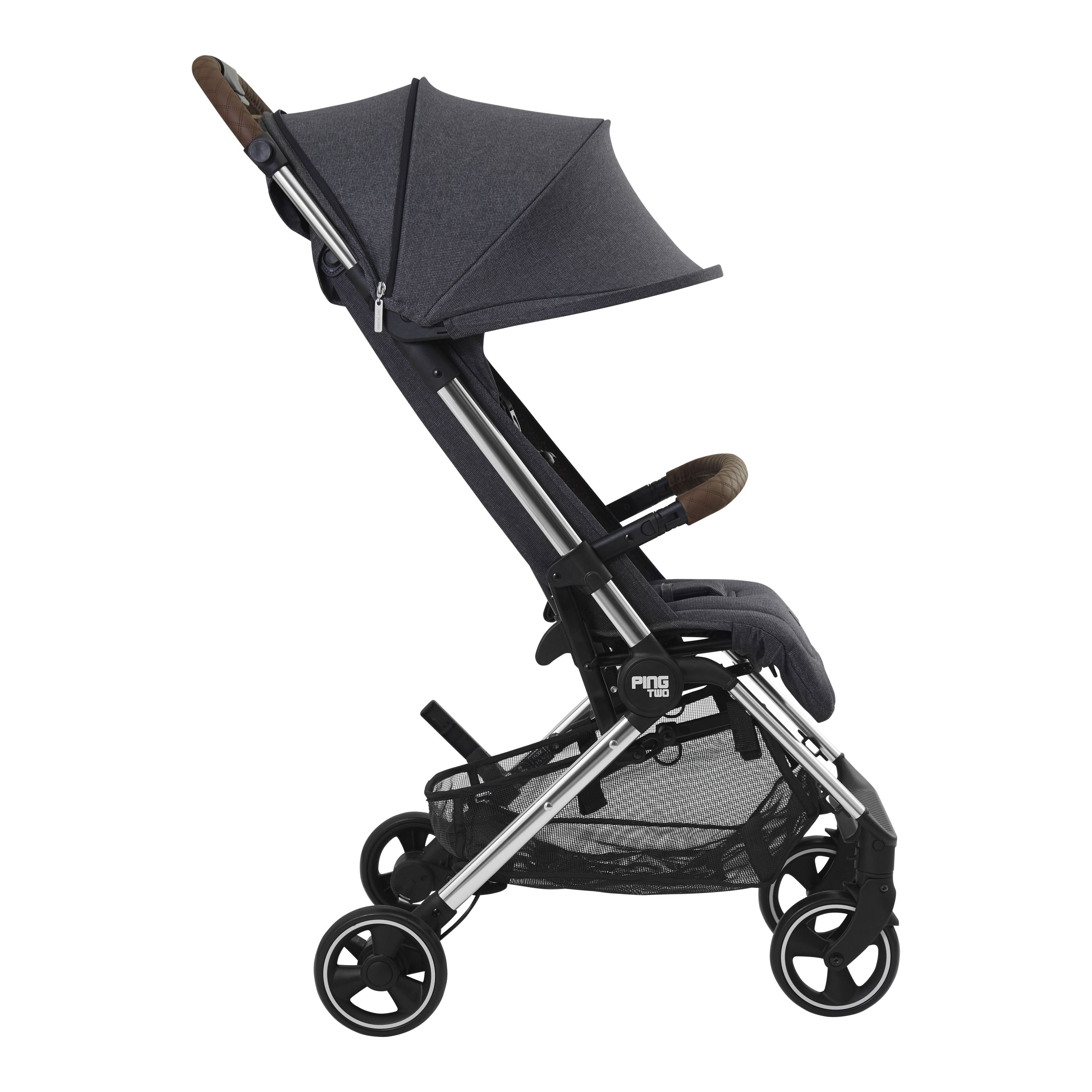 Carrinho de Bebê Ping Two Diamond Cinza