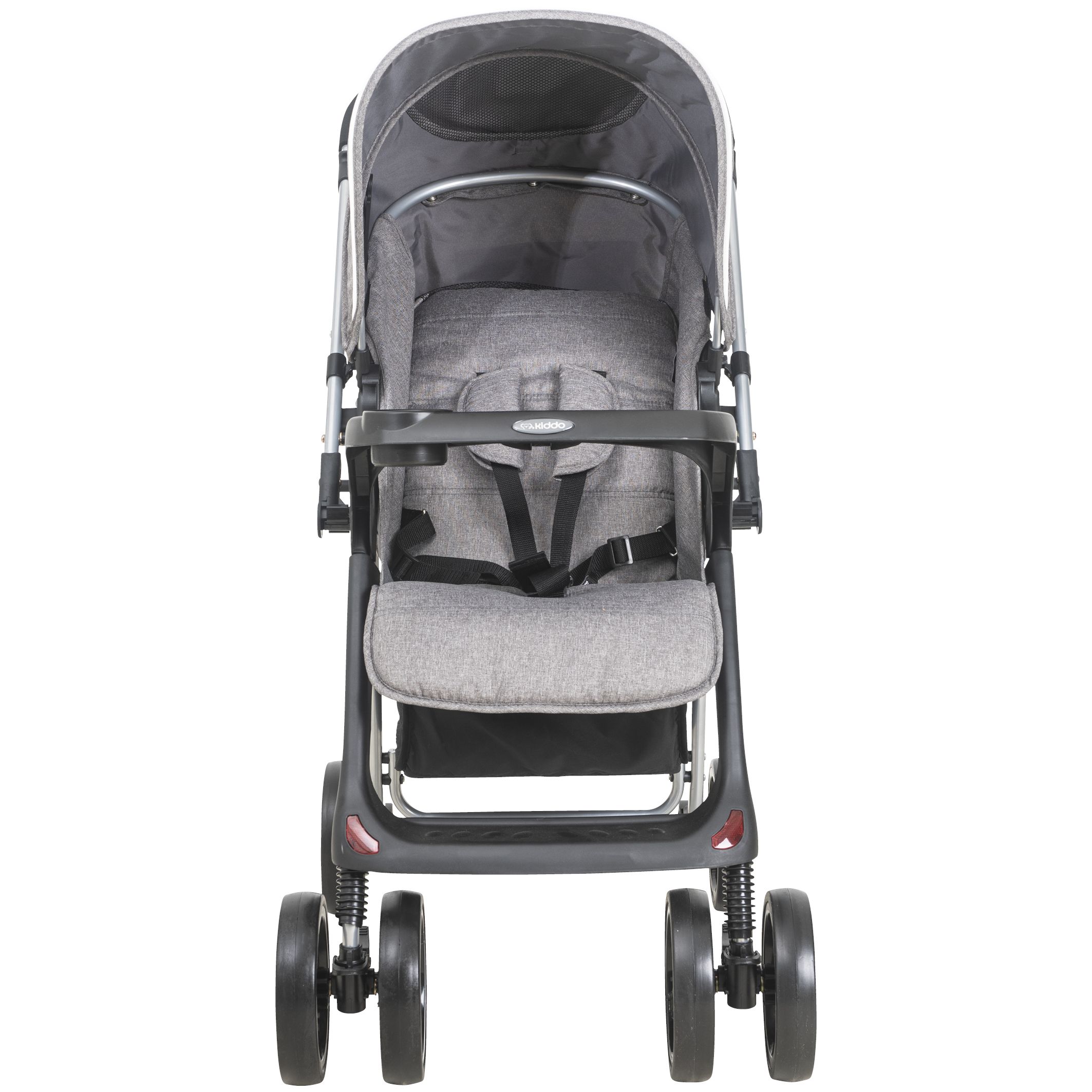 Carrinho de Bebê Berço Zap II Melange Cinza