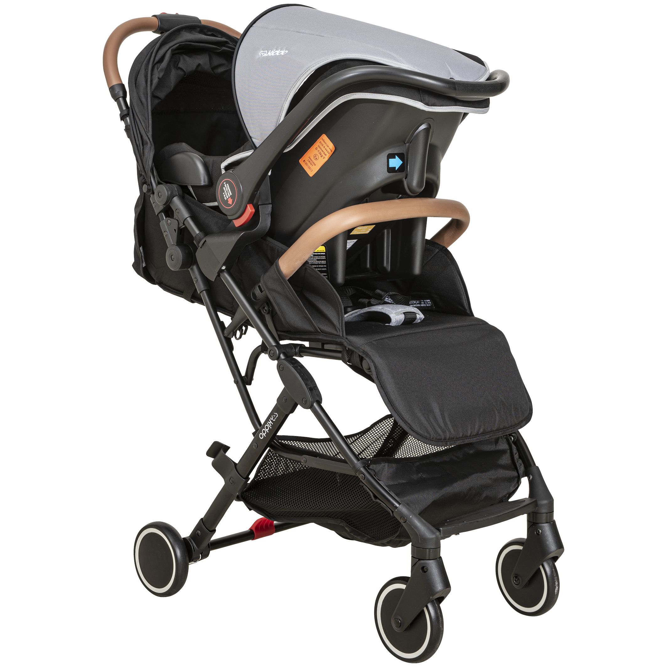 Carrinho de Bebê Berço Sprint Preto